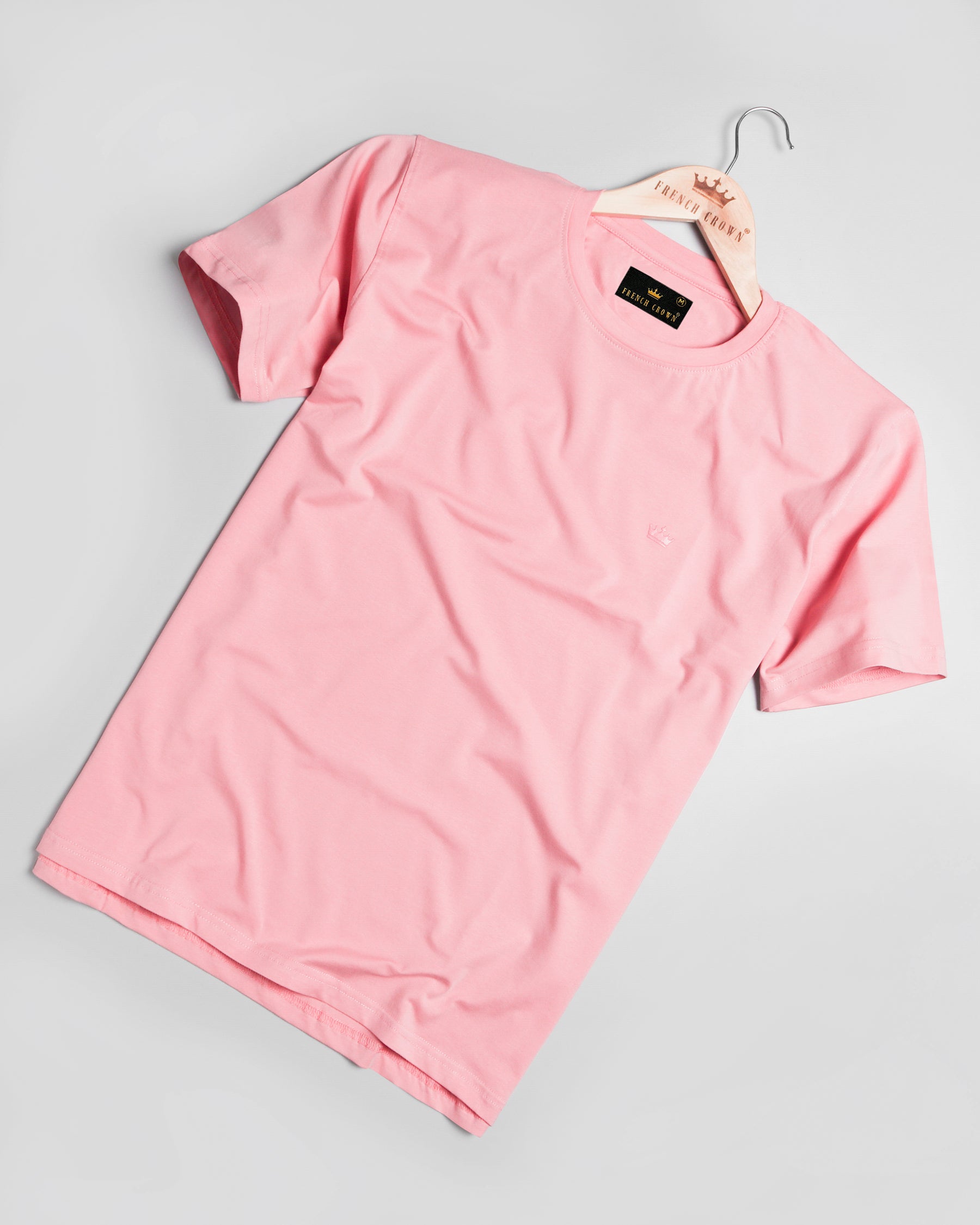 Seashell Pink Super Soft Premium Organic Cotton T-shirt TS007-S, TS007-M, TS007-L, TS007-XL, TS007-XXL