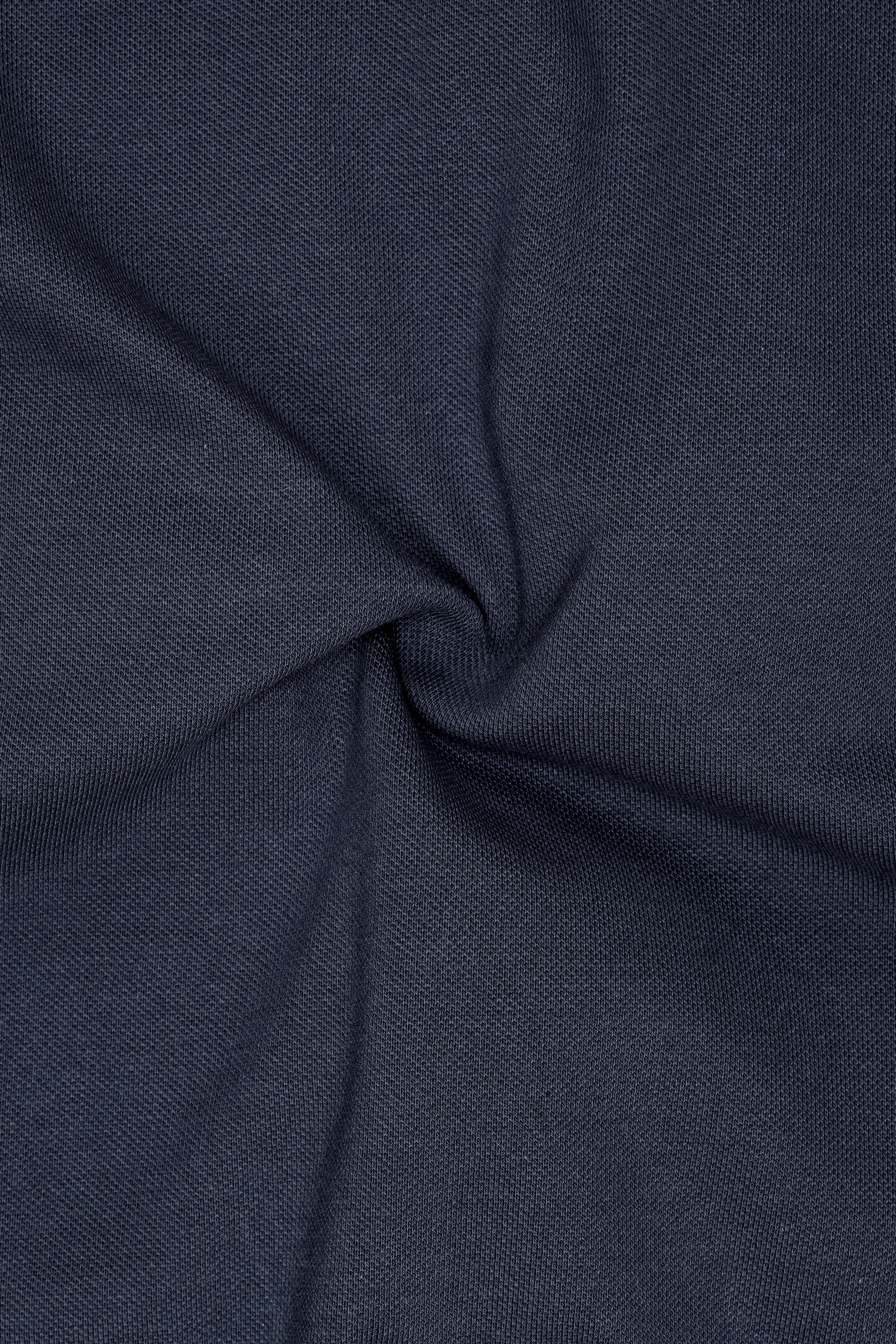 Charade Gray Solid Premium Cotton Pique Polo