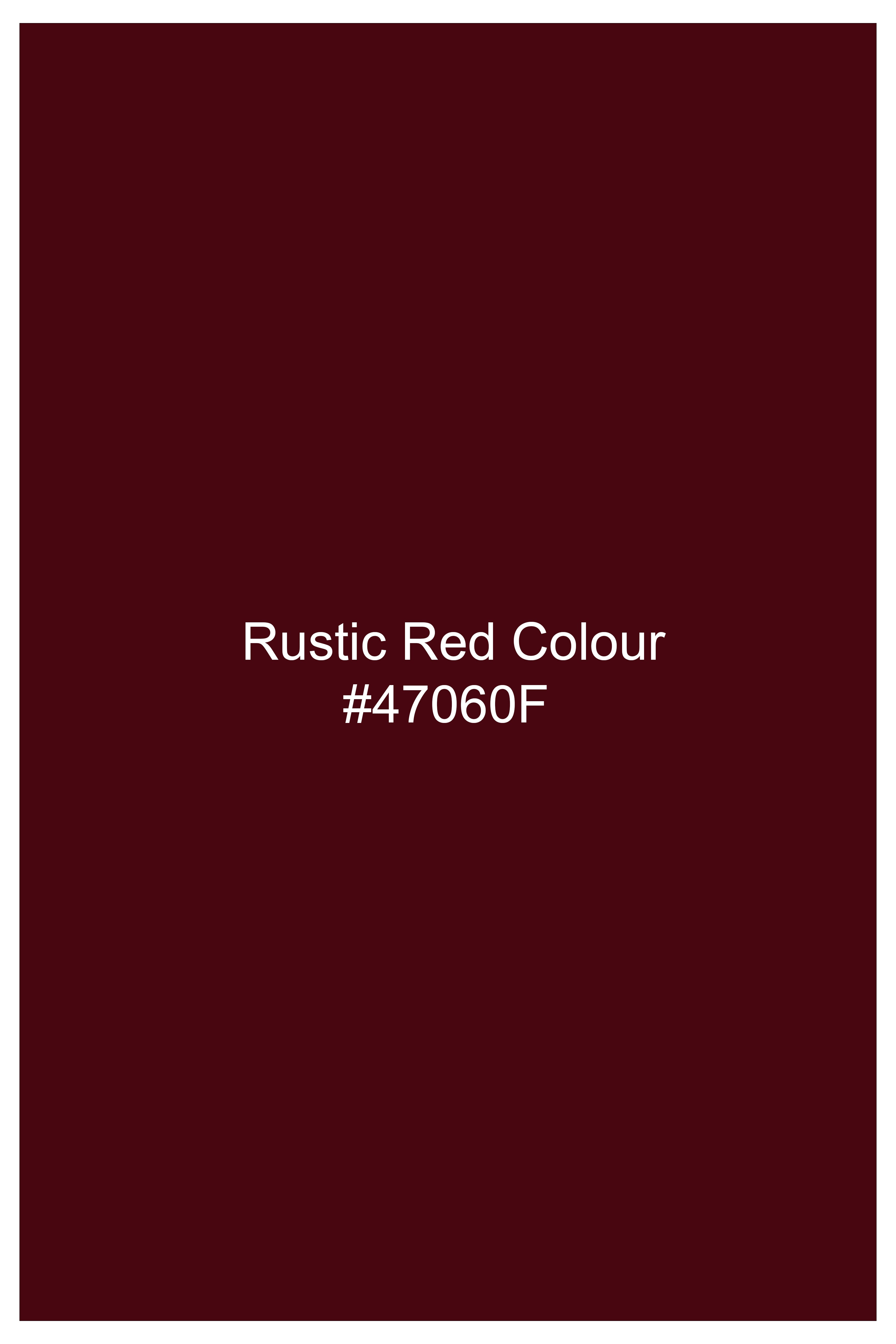 Rustic Red Solid Premium Cotton Pique Polo