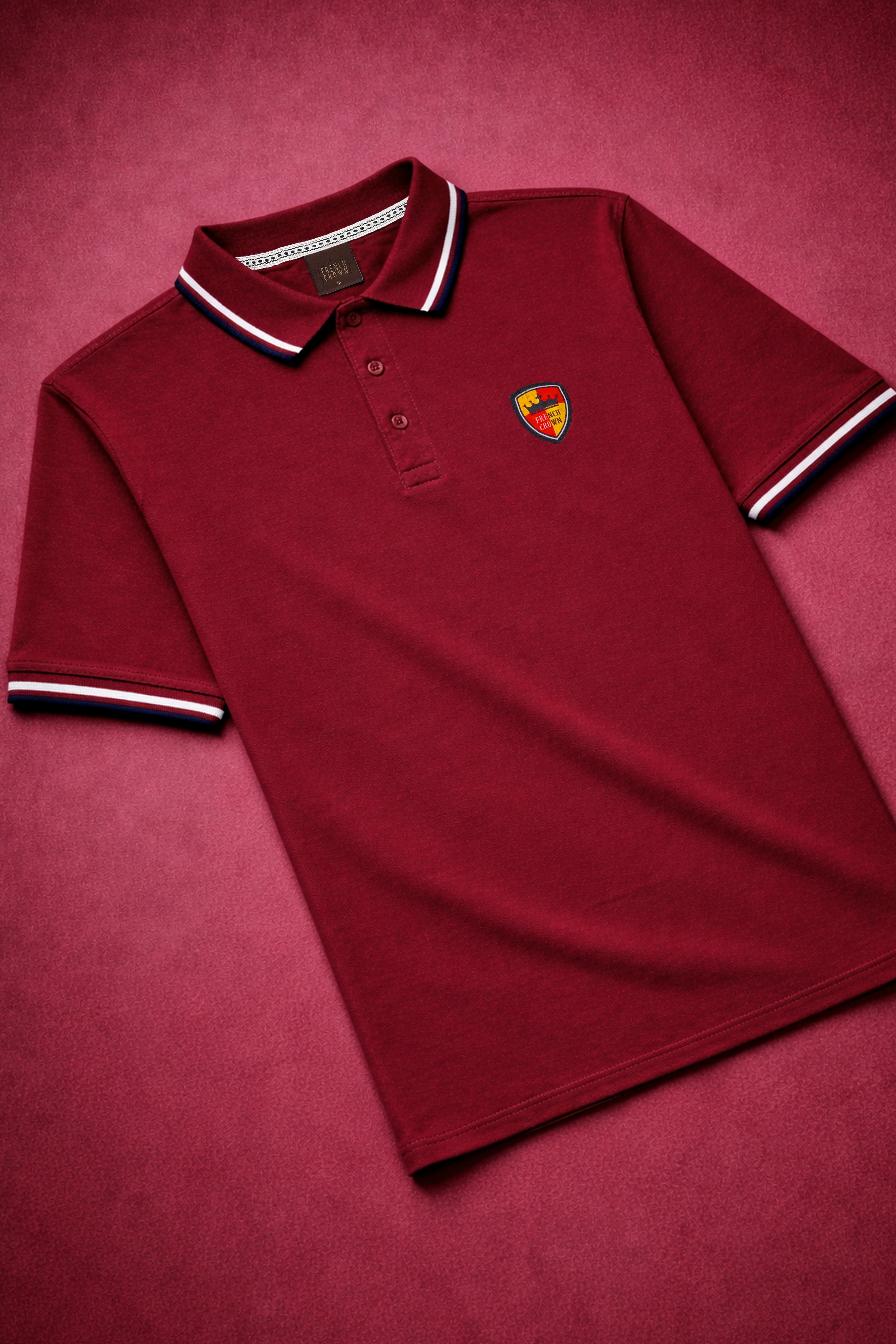 Rustic Red Solid Premium Cotton Pique Polo