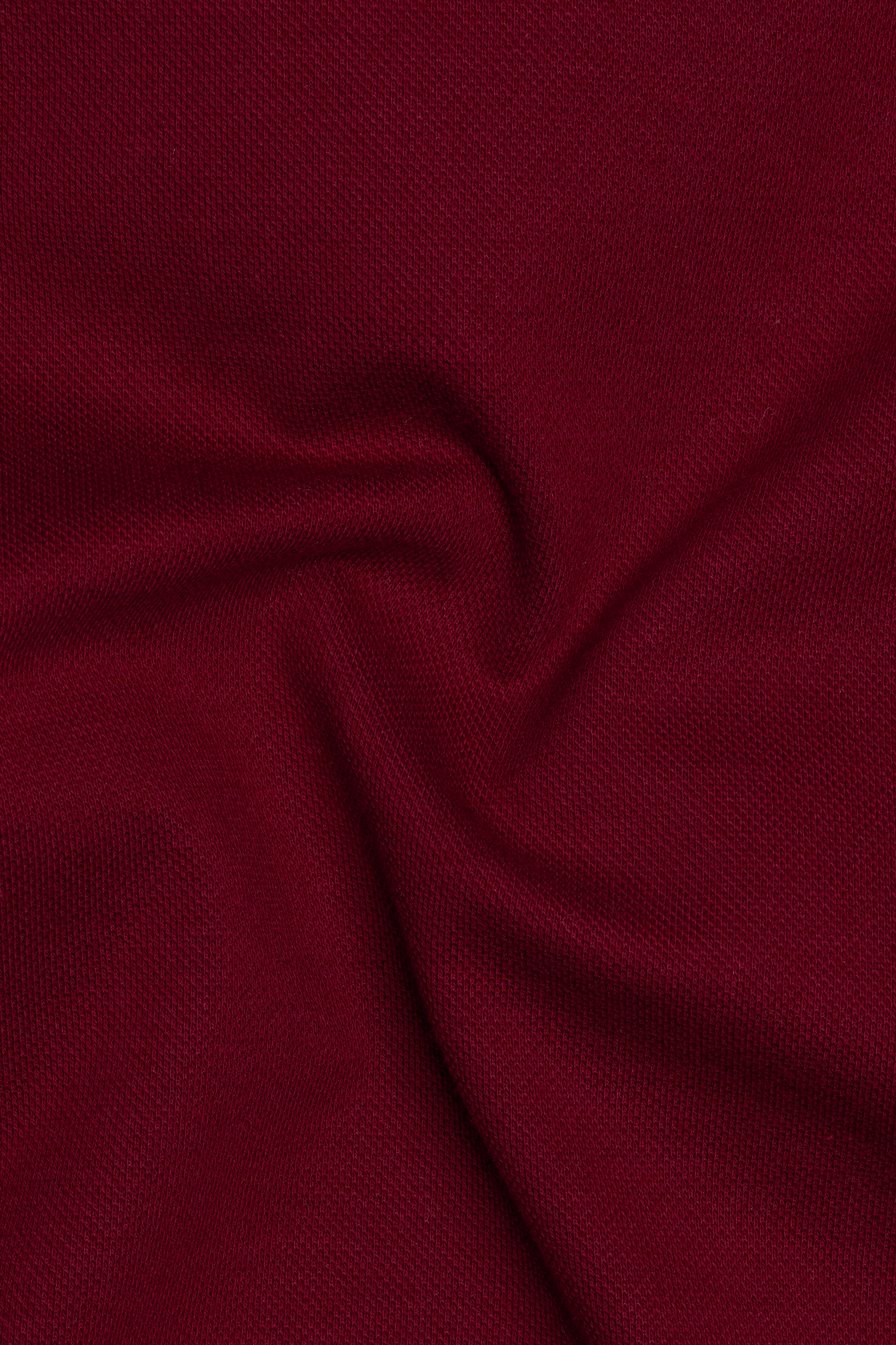 Rustic Red Solid Premium Cotton Pique Polo