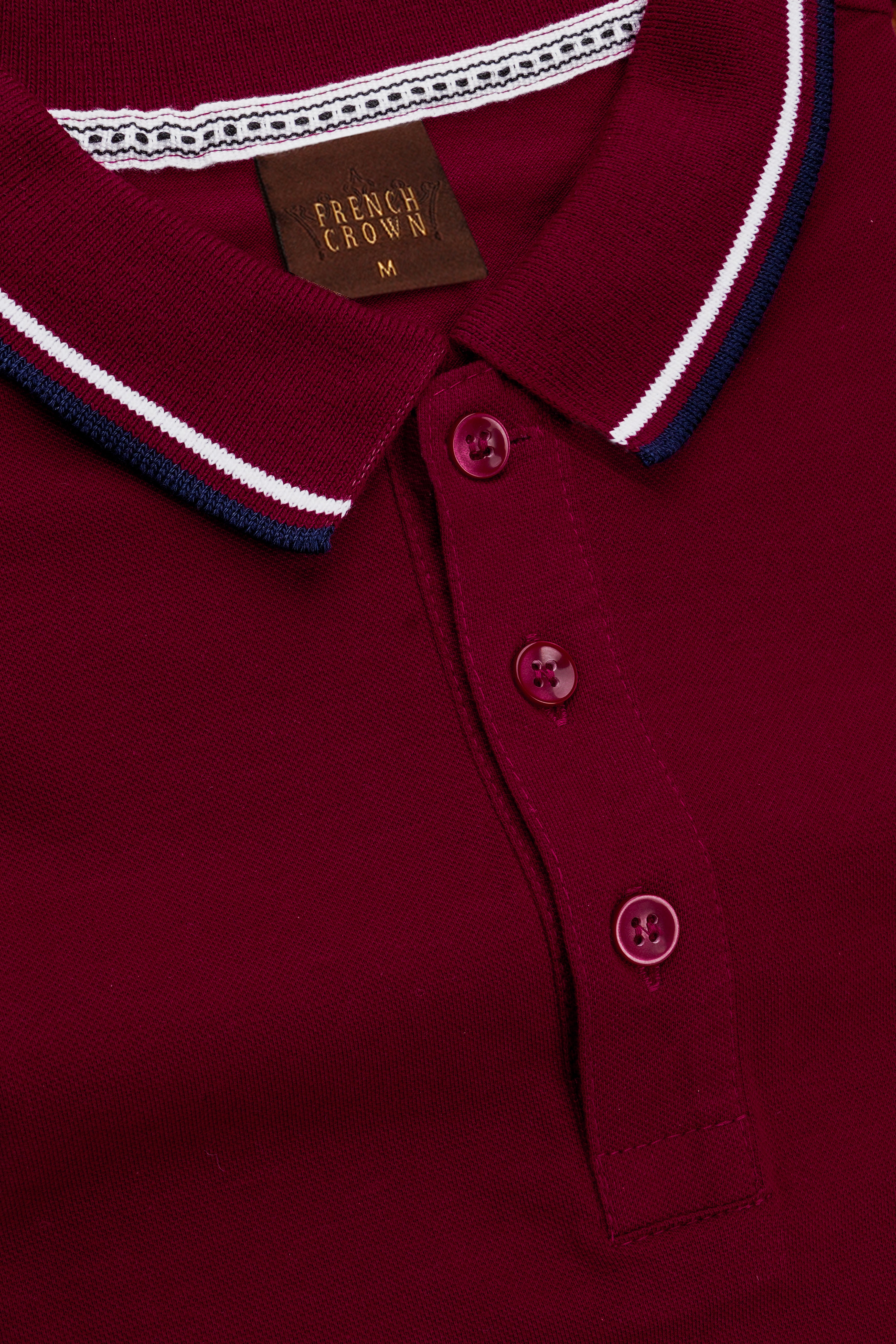 Rustic Red Solid Premium Cotton Pique Polo