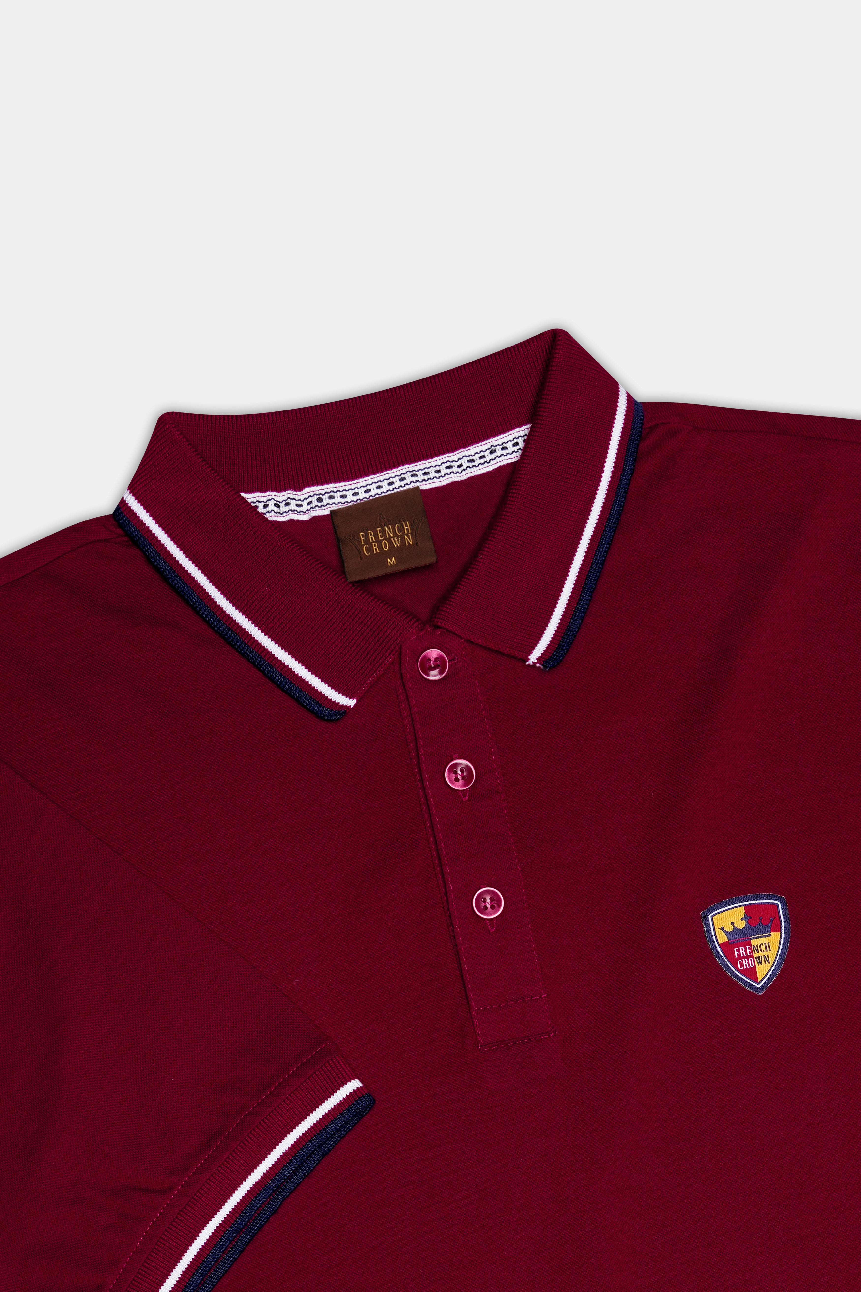 Rustic Red Solid Premium Cotton Pique Polo