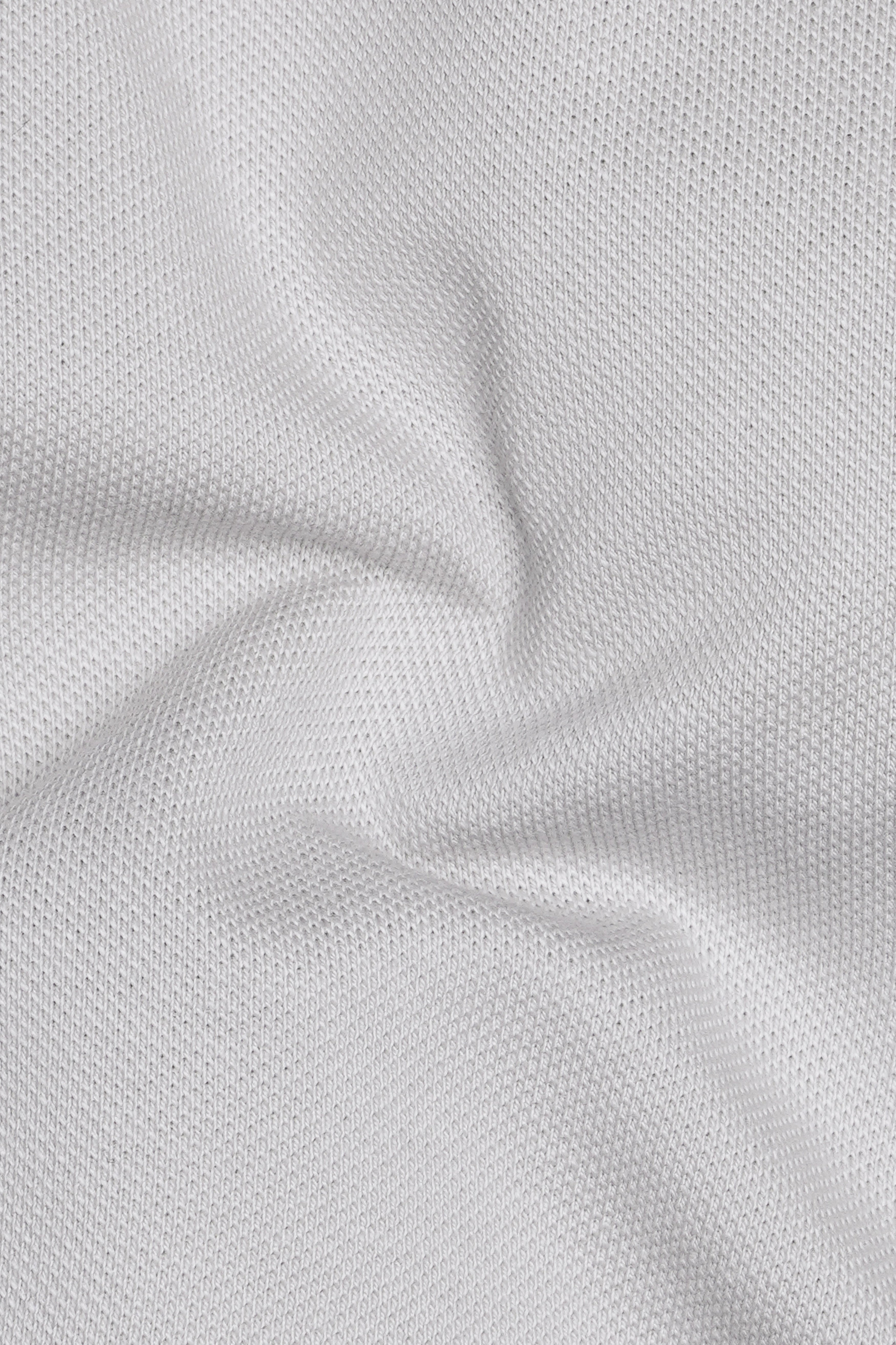 Santa Gray Solid Premium Cotton Pique Polo