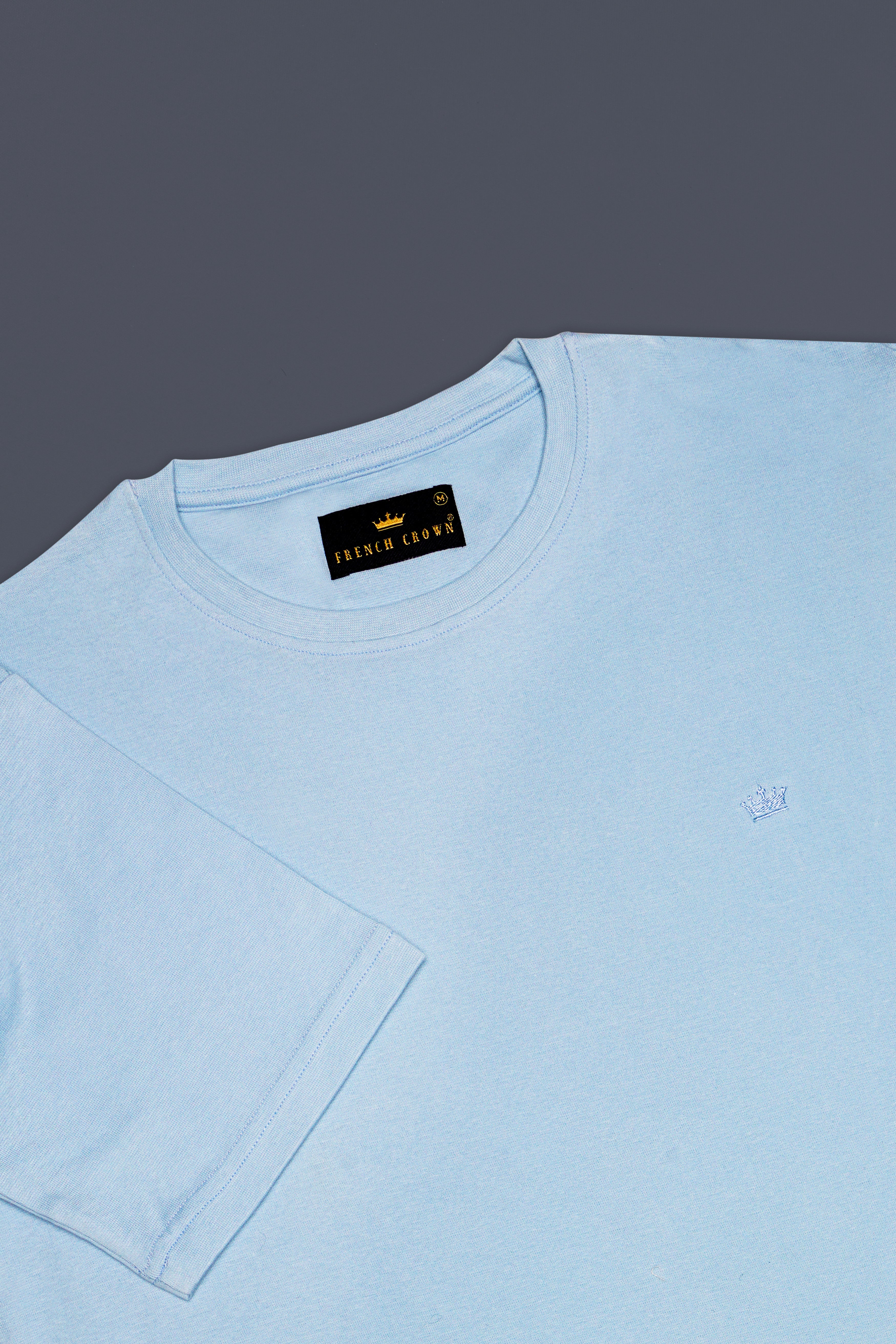 Skyvyn-Spindle Blue Premium Cotton T-Shirt