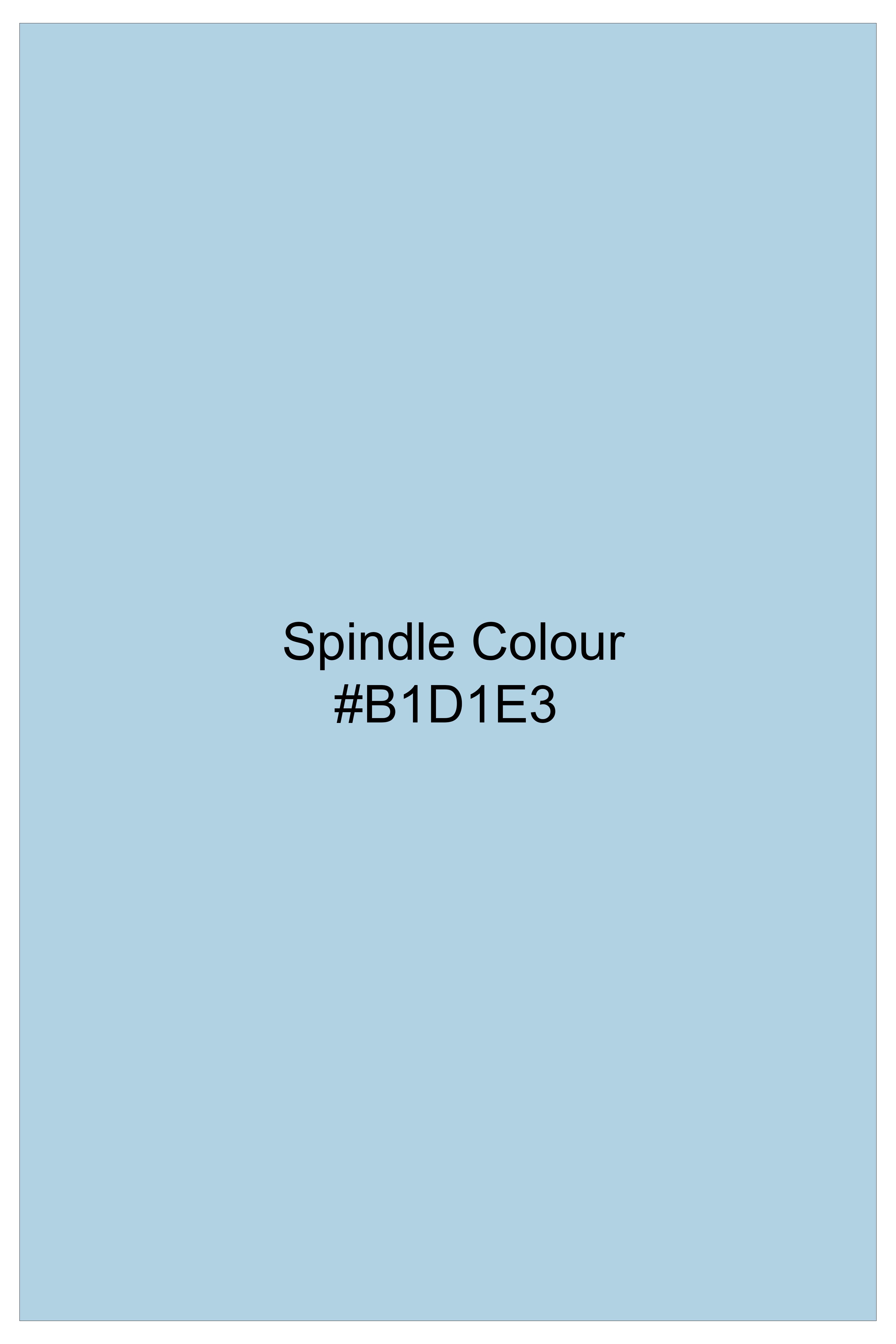 Skyvyn-Spindle Blue Premium Cotton T-Shirt
