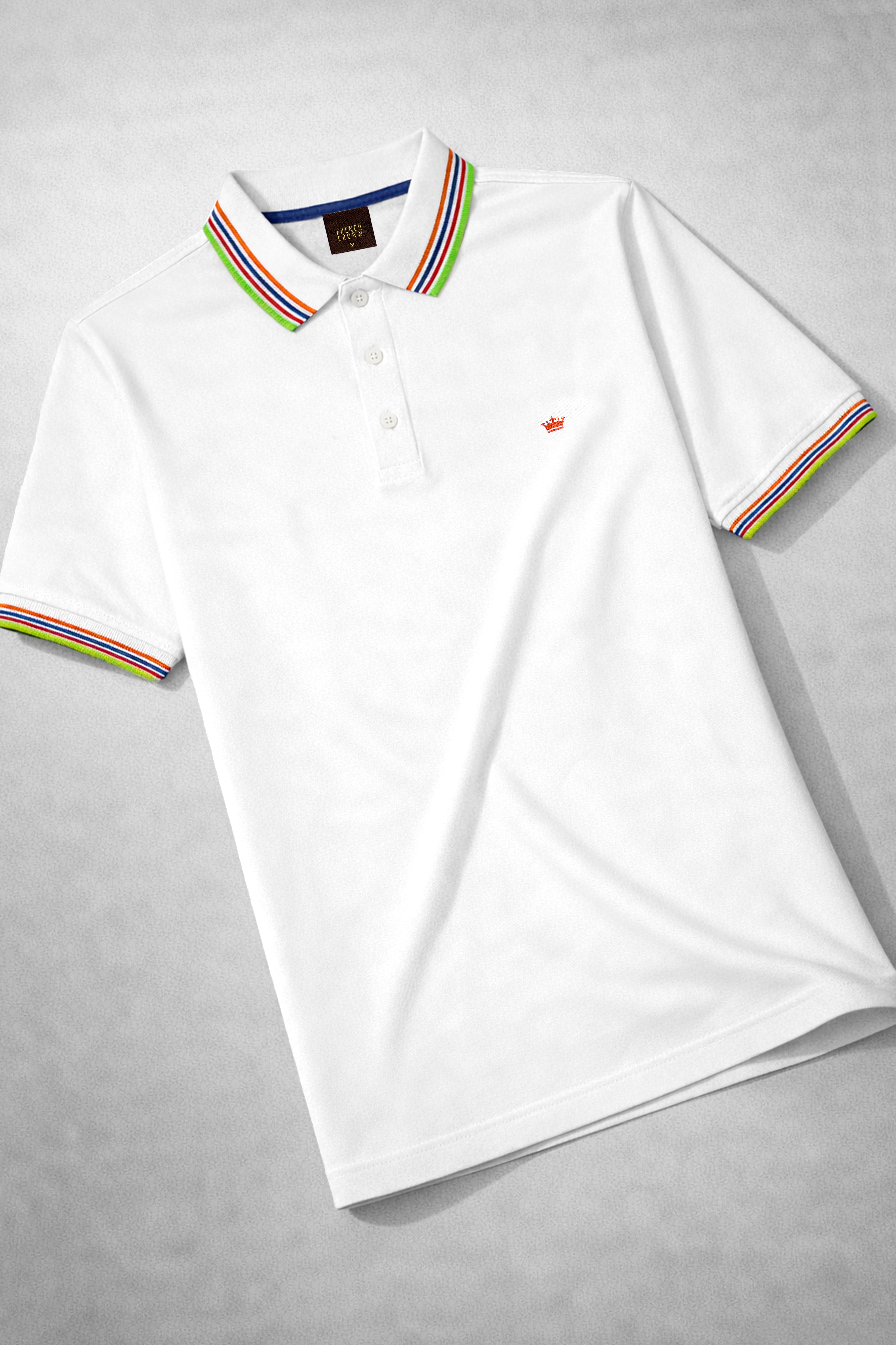 Alvoro-Bright White Super Soft Premium Cotton Pique Polo