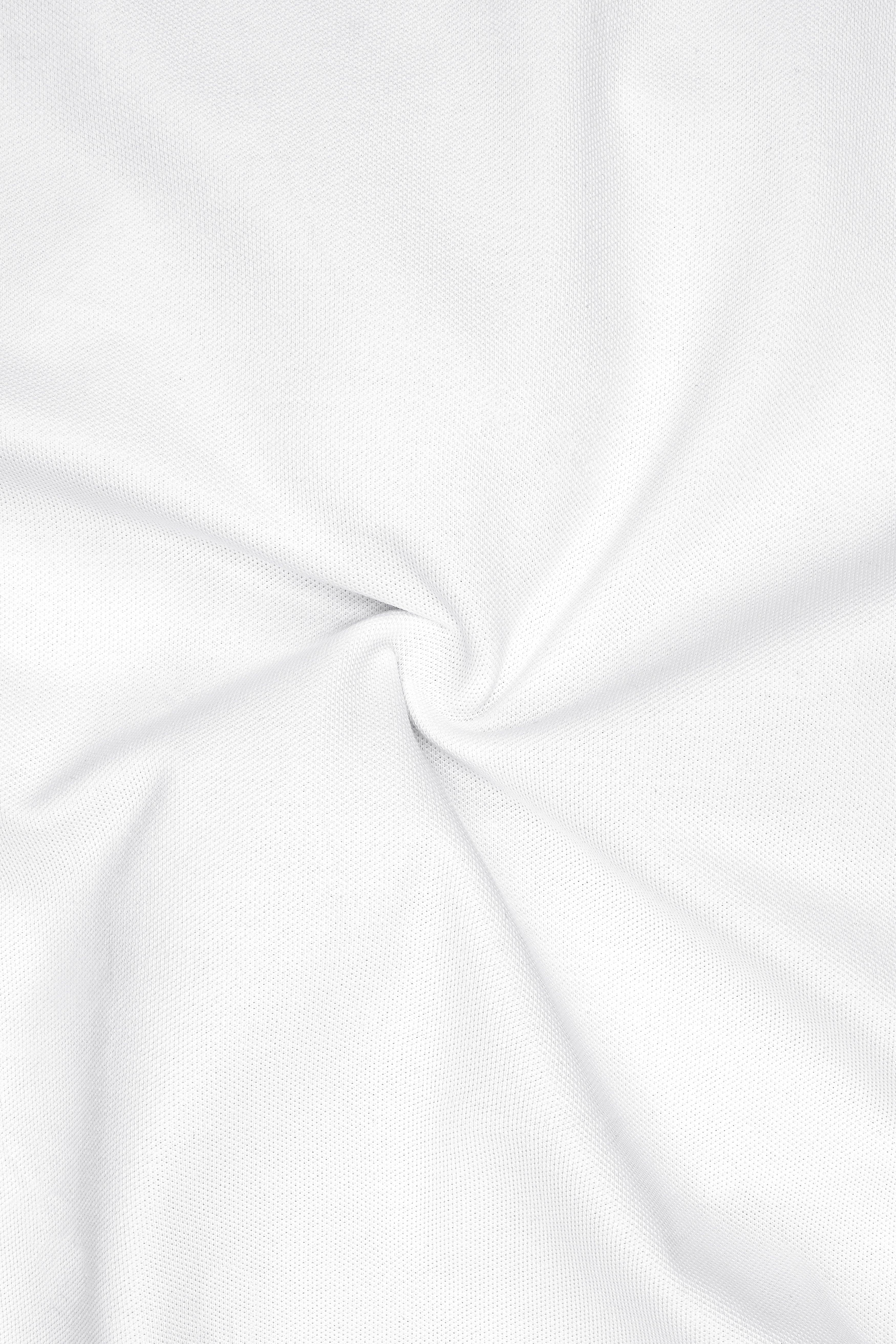 Alvoro-Bright White Super Soft Premium Cotton Pique Polo