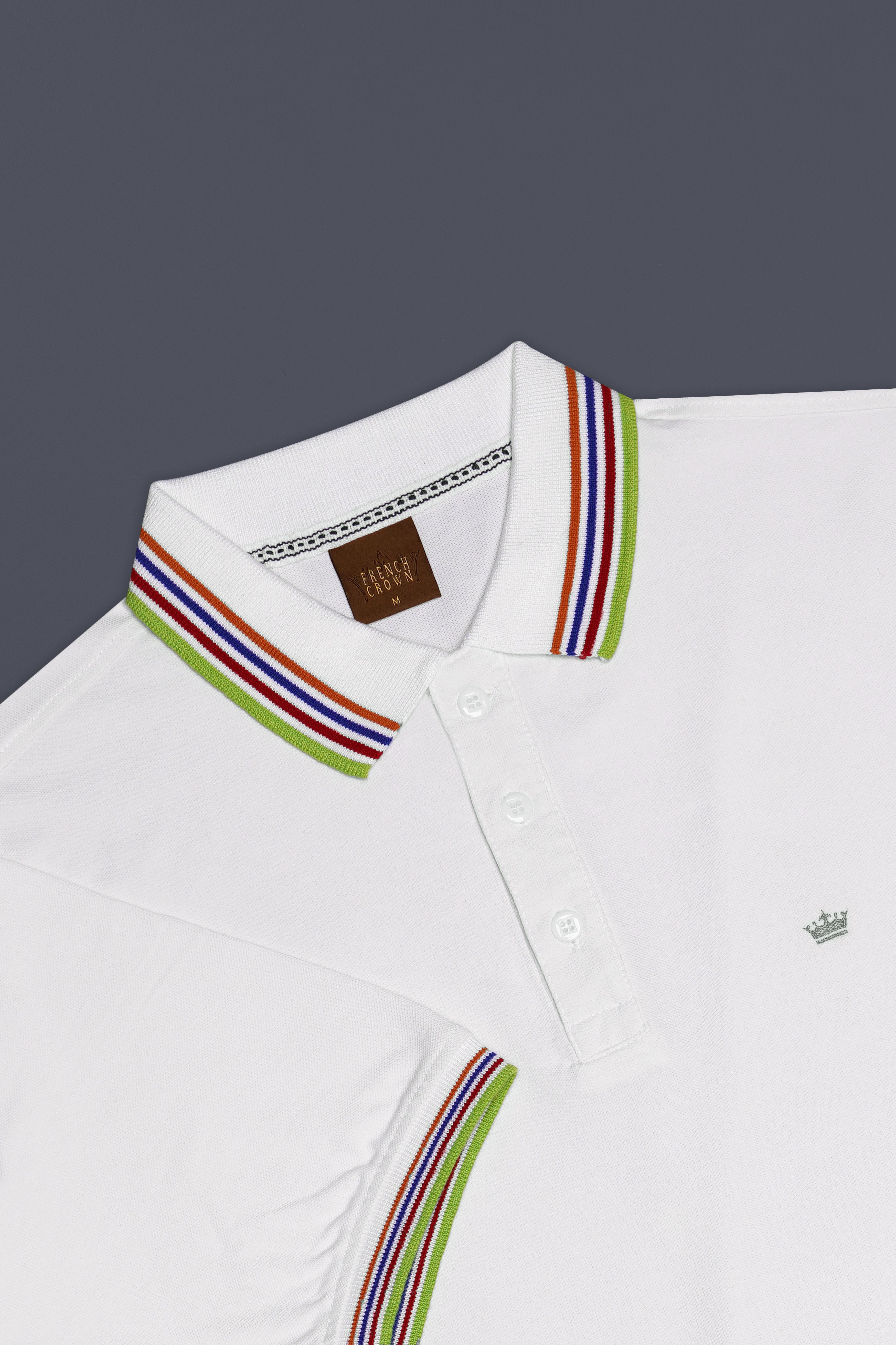 Alvoro-Bright White Super Soft Premium Cotton Pique Polo