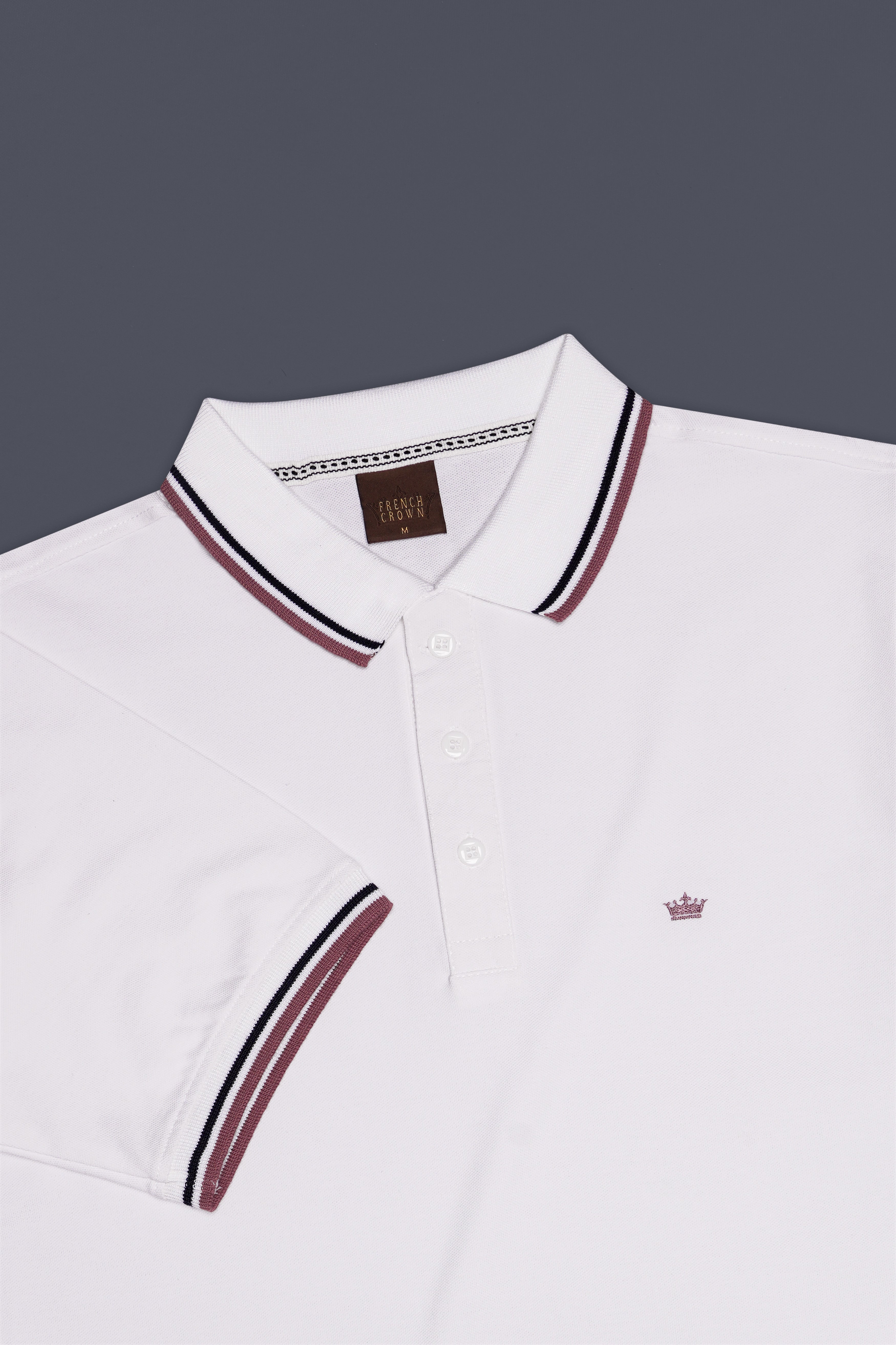 Candoro-Bright White Super Soft Premium Cotton Pique Polo