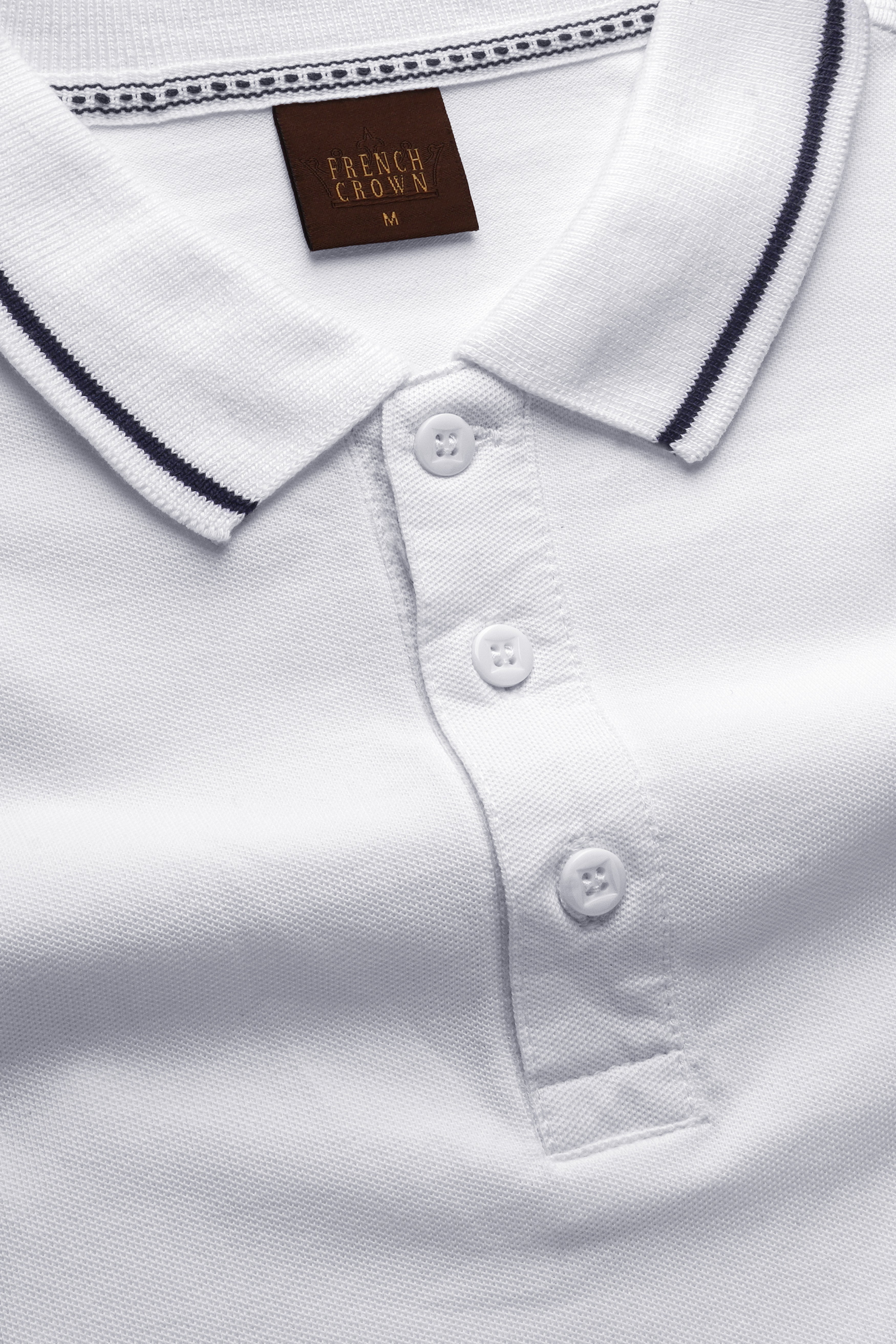 Biancoza-Bright White Super Soft Premium Cotton Pique Polo