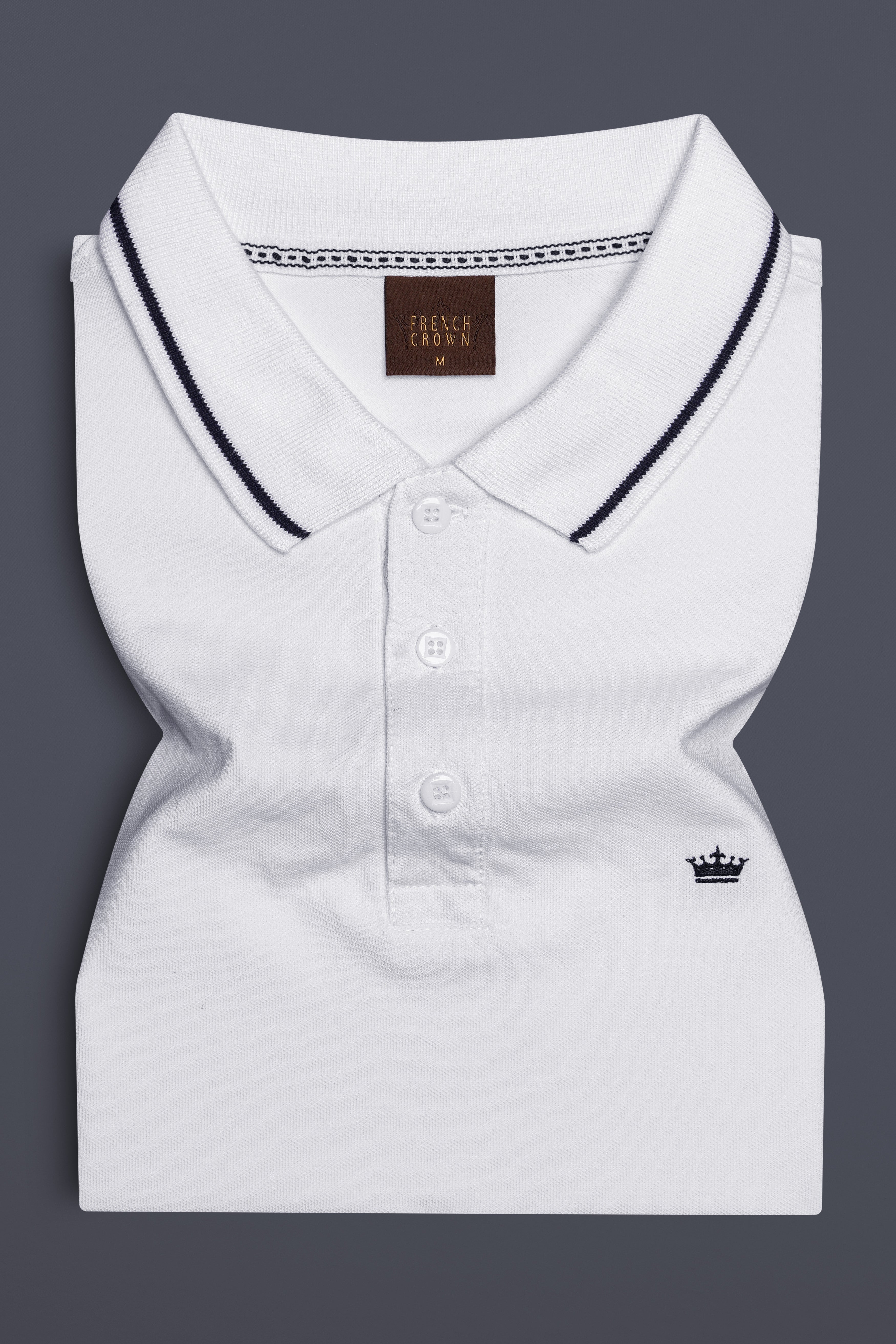 Biancoza-Bright White Super Soft Premium Cotton Pique Polo