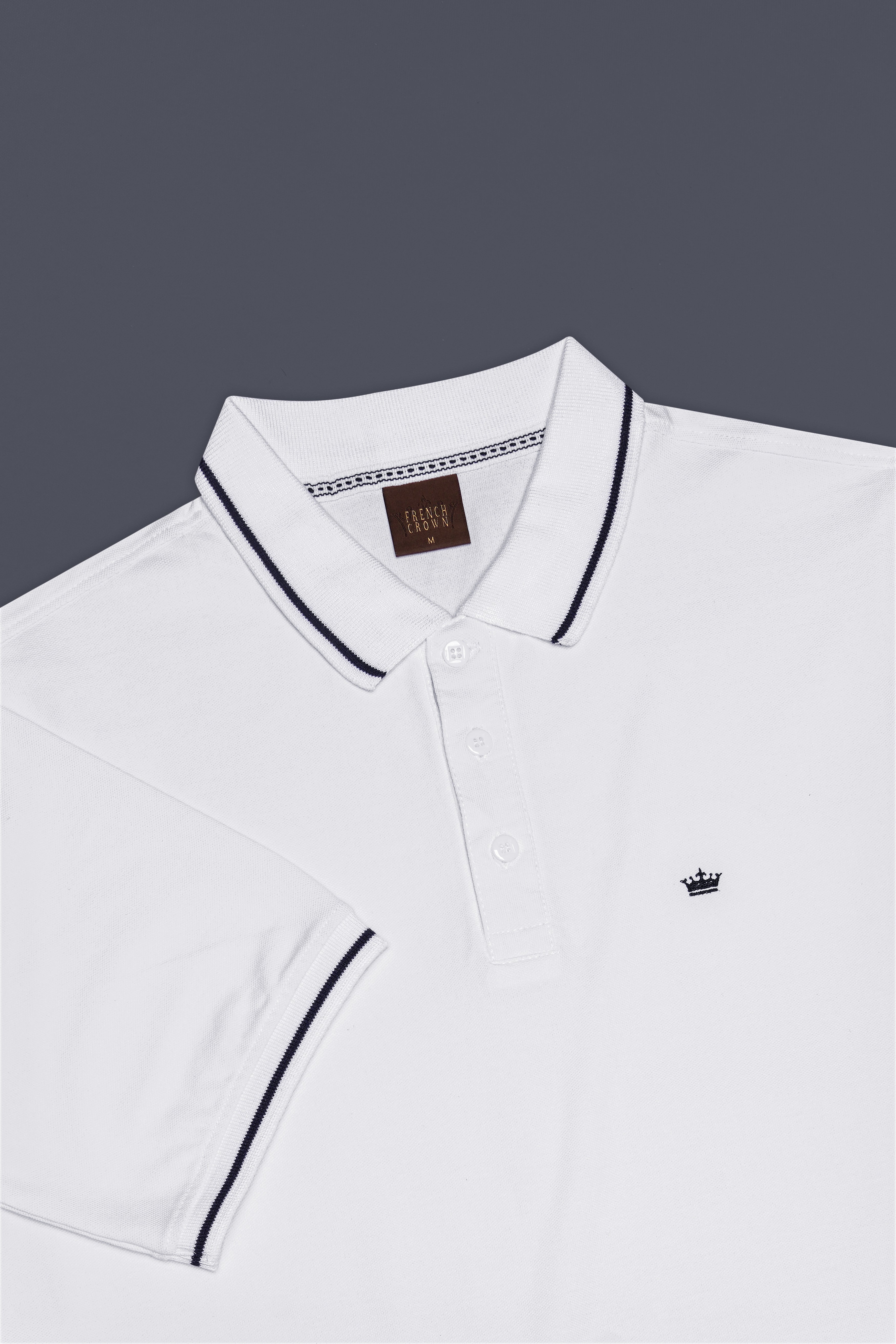 Biancoza-Bright White Super Soft Premium Cotton Pique Polo