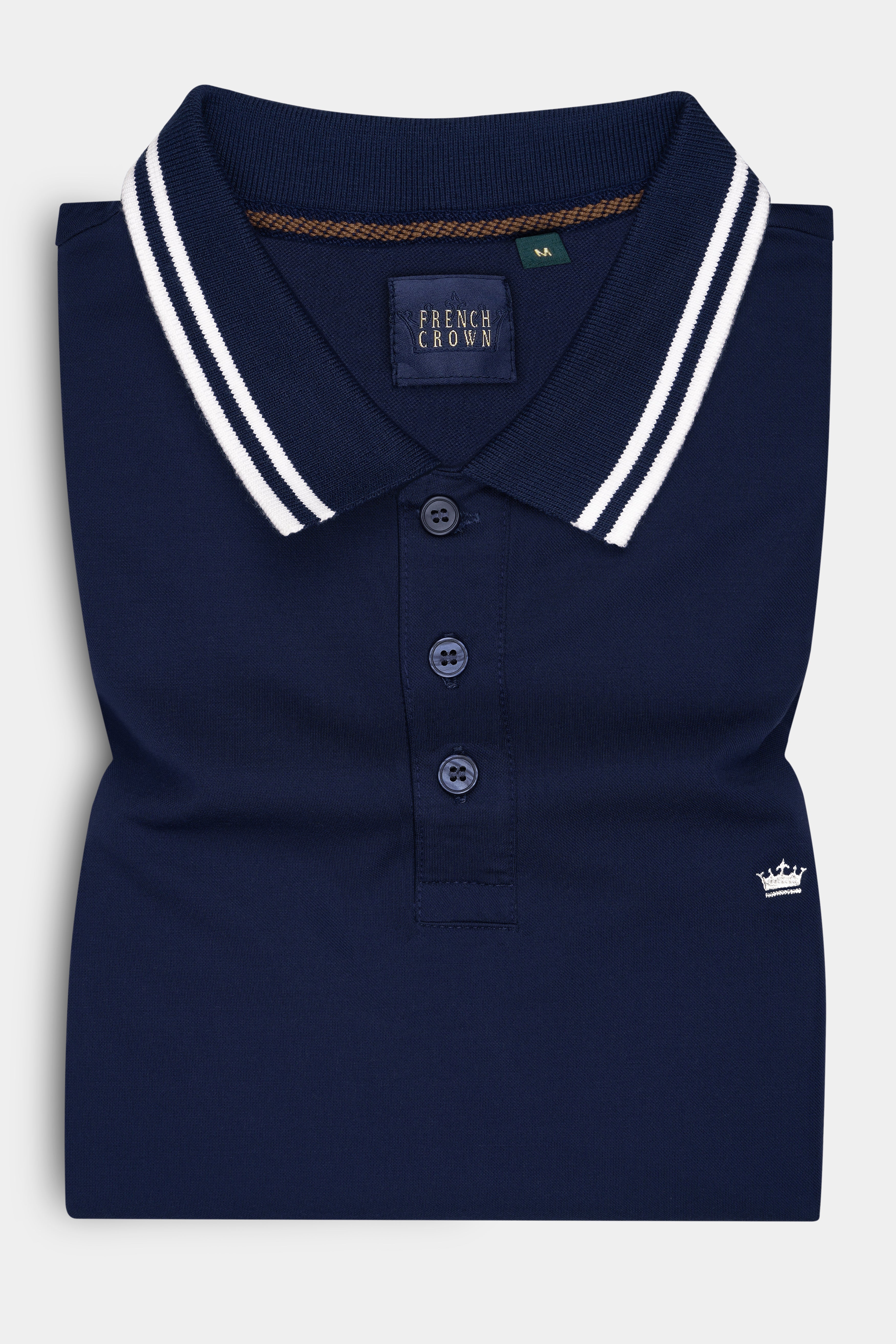 Mirage Blue Premium Cotton Pique Polo