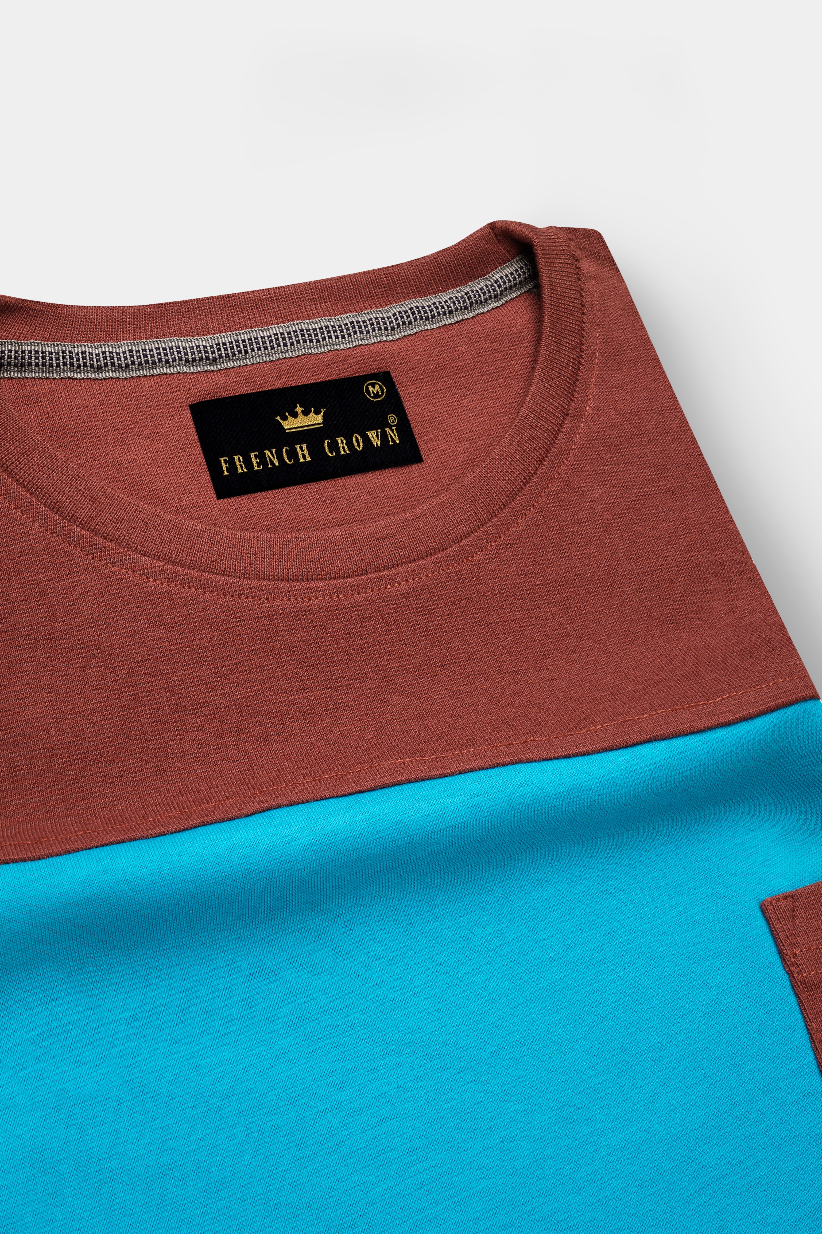 Kenyan Copper and Picton Blue Super Soft Premium Jersey Sweatshirt