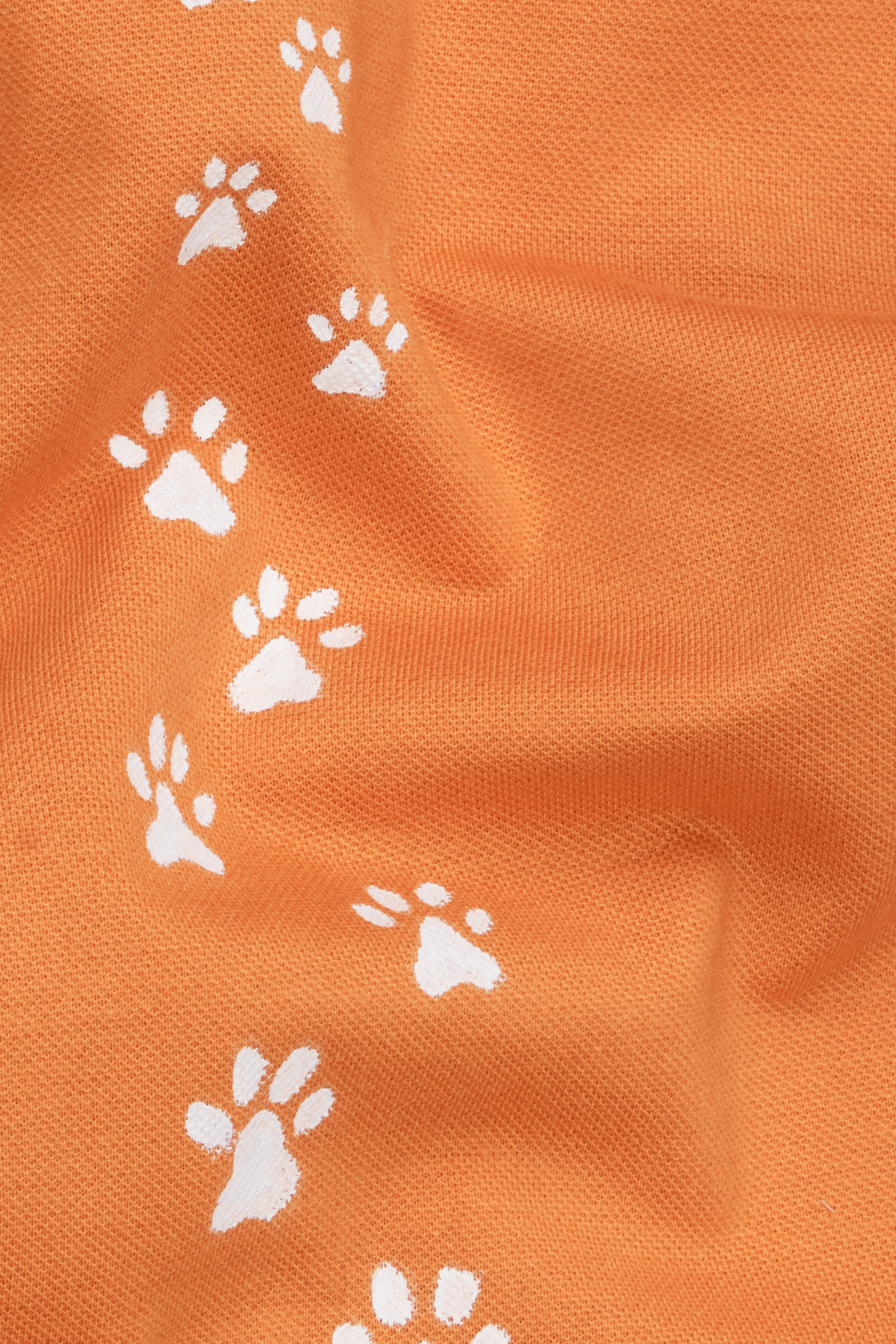 Sienna Orange Cat Hand Painted Premium Cotton Pique Polo TS811-W01-ART-S, TS811-W01-ART-M, TS811-W01-ART-L, TS811-W01-ART-XL, TS811-W01-ART-XXL