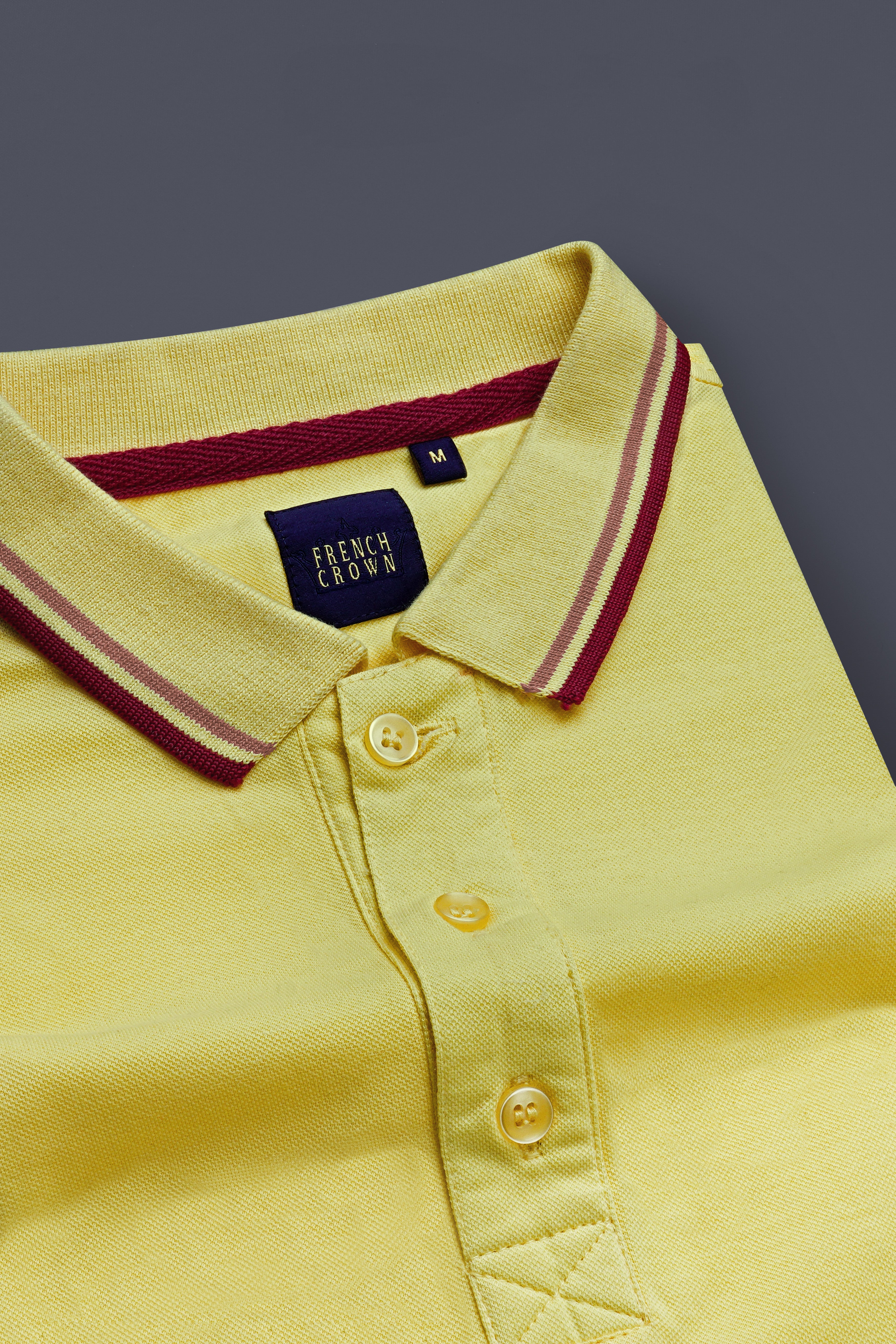 Kournikova Yellow Organic Cotton Mercerised Pique Polo