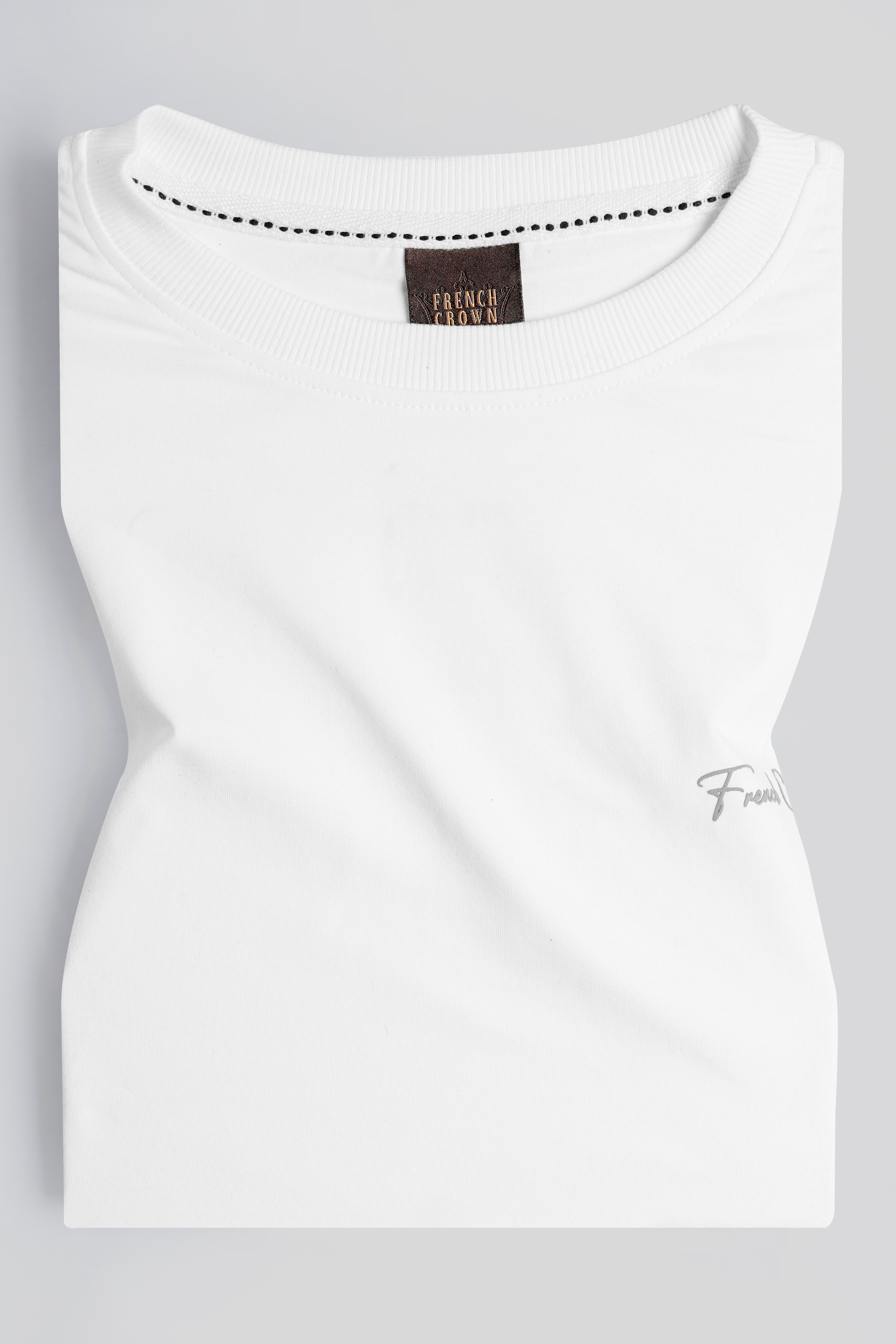 Bright White Premium Cotton T-Shirt