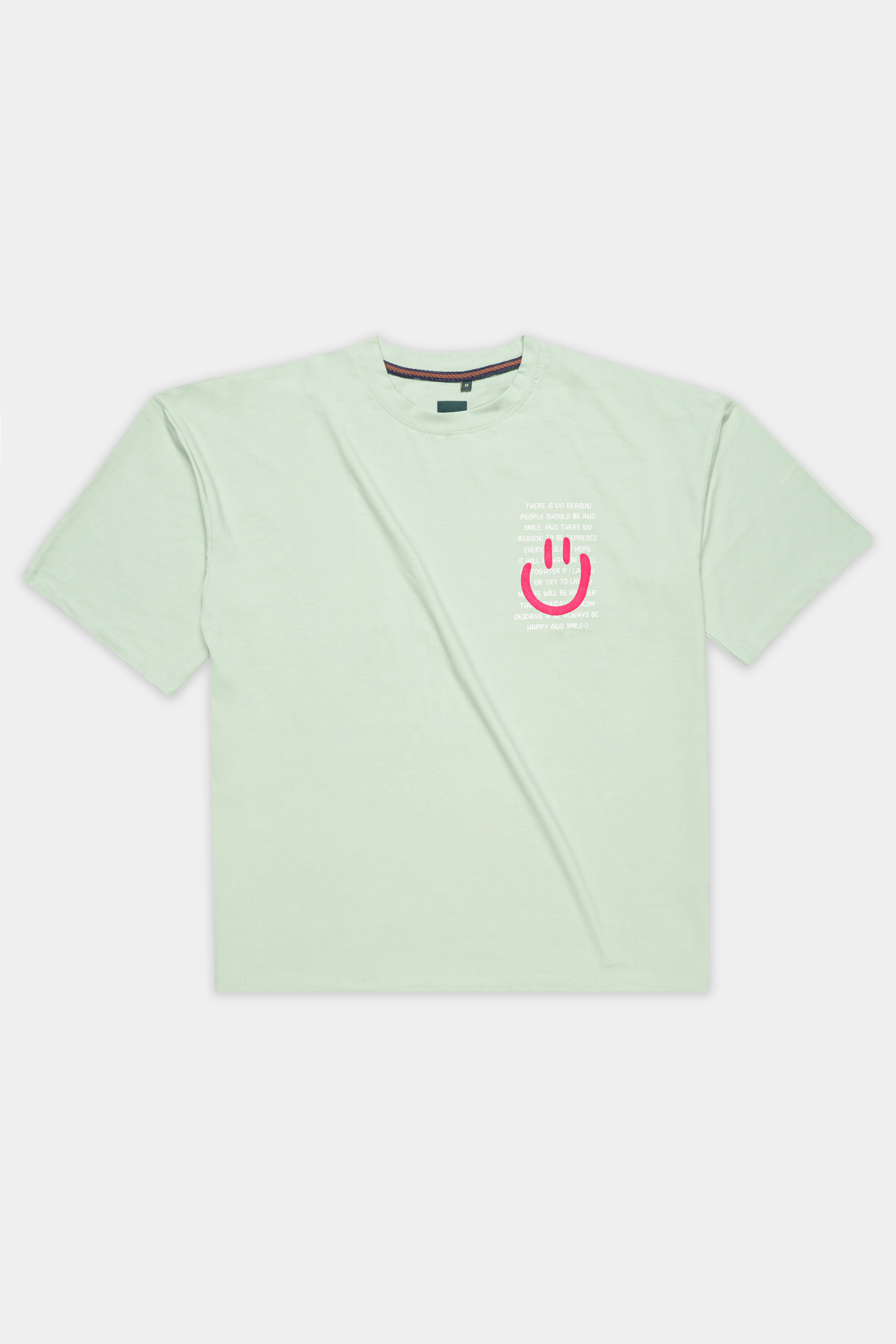 Surf Crest Green Printed Premium Cotton Oversized T-shirt TS954-S, TS954-M, TS954-L, TS954-XL, TS954-XXL