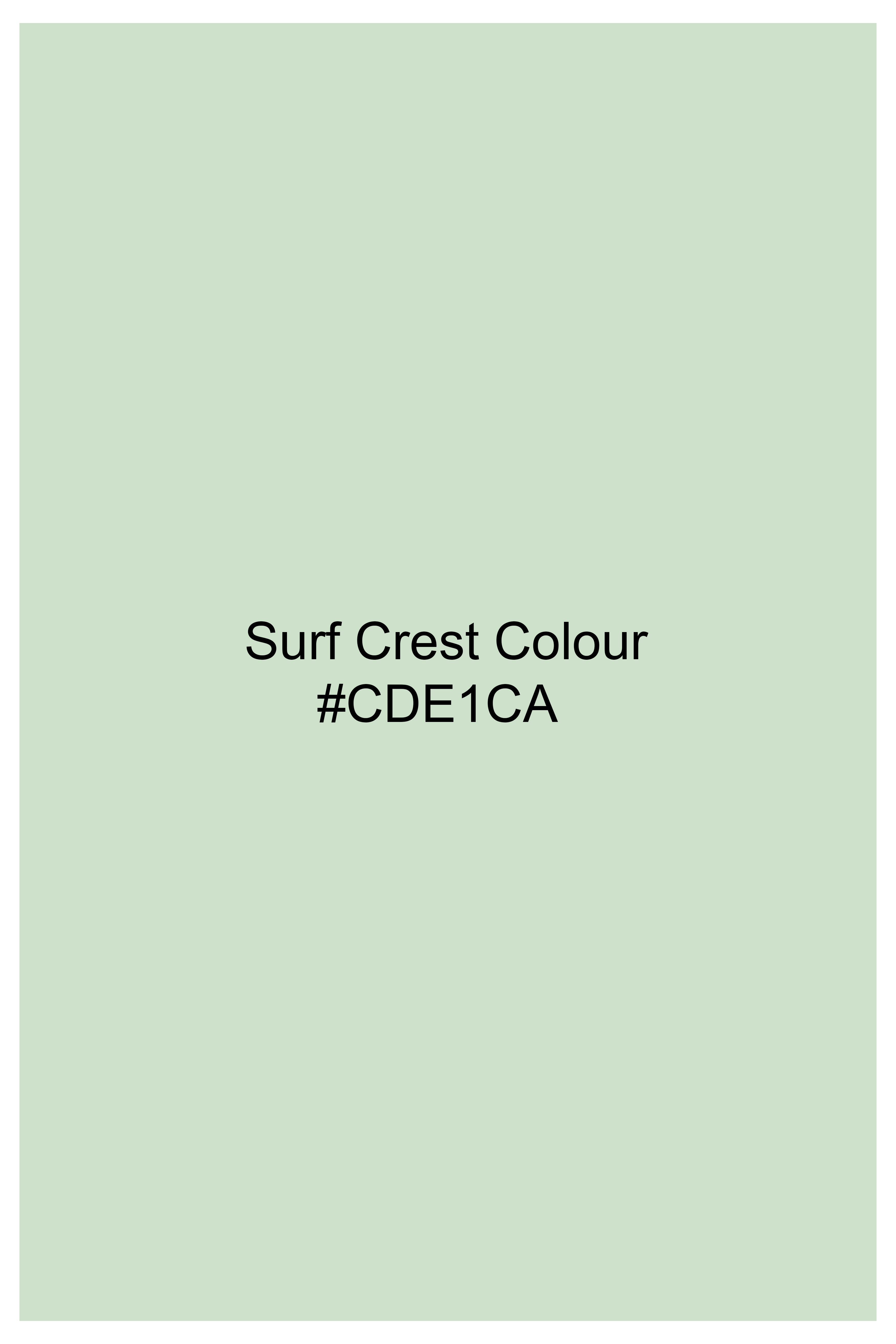 Surf Crest Green Printed Premium Cotton Oversized T-shirt TS954-S, TS954-M, TS954-L, TS954-XL, TS954-XXL