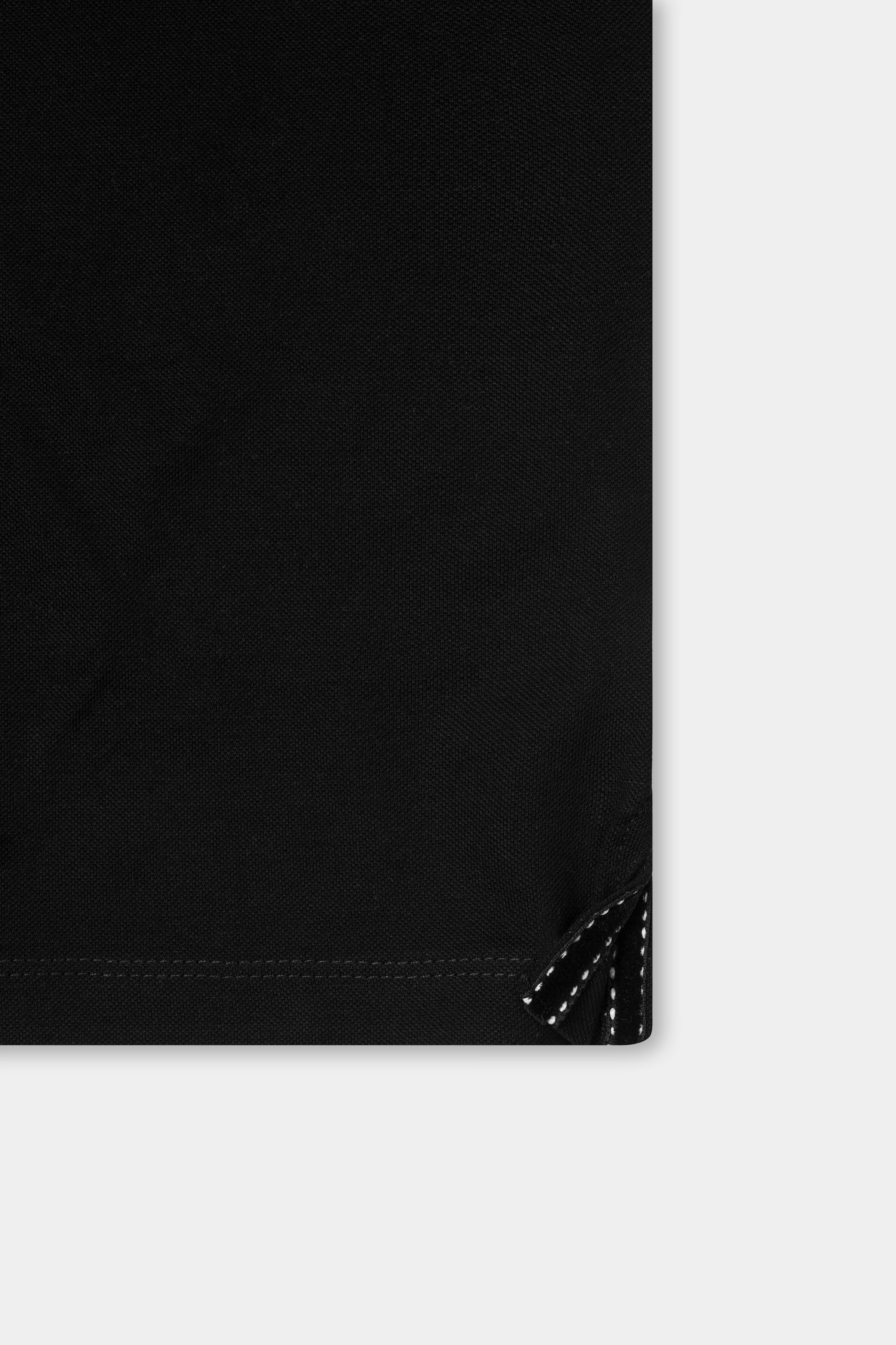 Jade Black Premium Cotton Pique Polo TS973-S, TS973-M, TS973-L, TS973-XL, TS973-XXL
