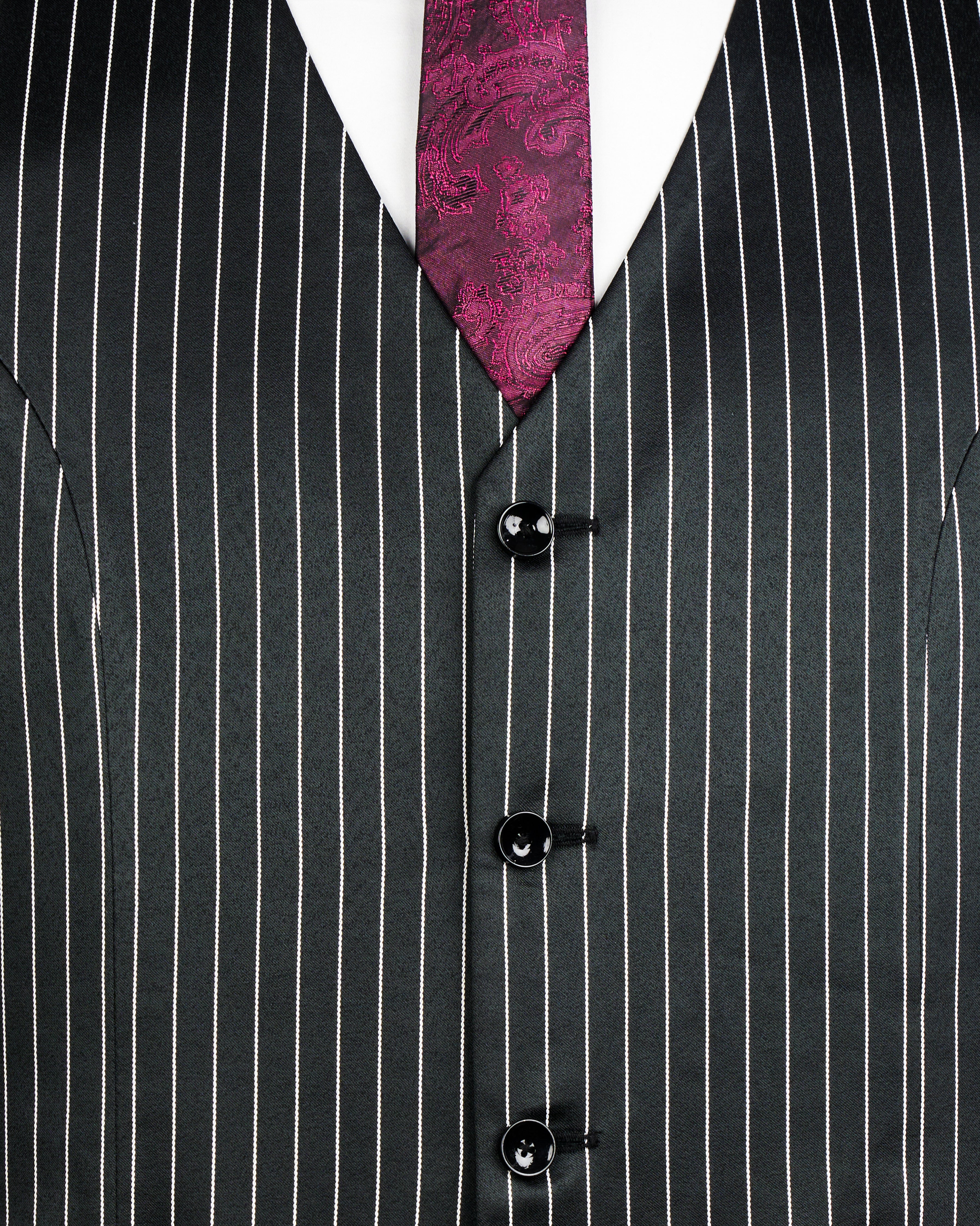 Jade Black and White Striped Waistcoat V2612-36, V2612-38, V2612-40, V2612-42, V2612-44, V2612-46, V2612-48, V2612-50, V2612-52, V2612-54, V2612-56, V2612-58, V2612-60