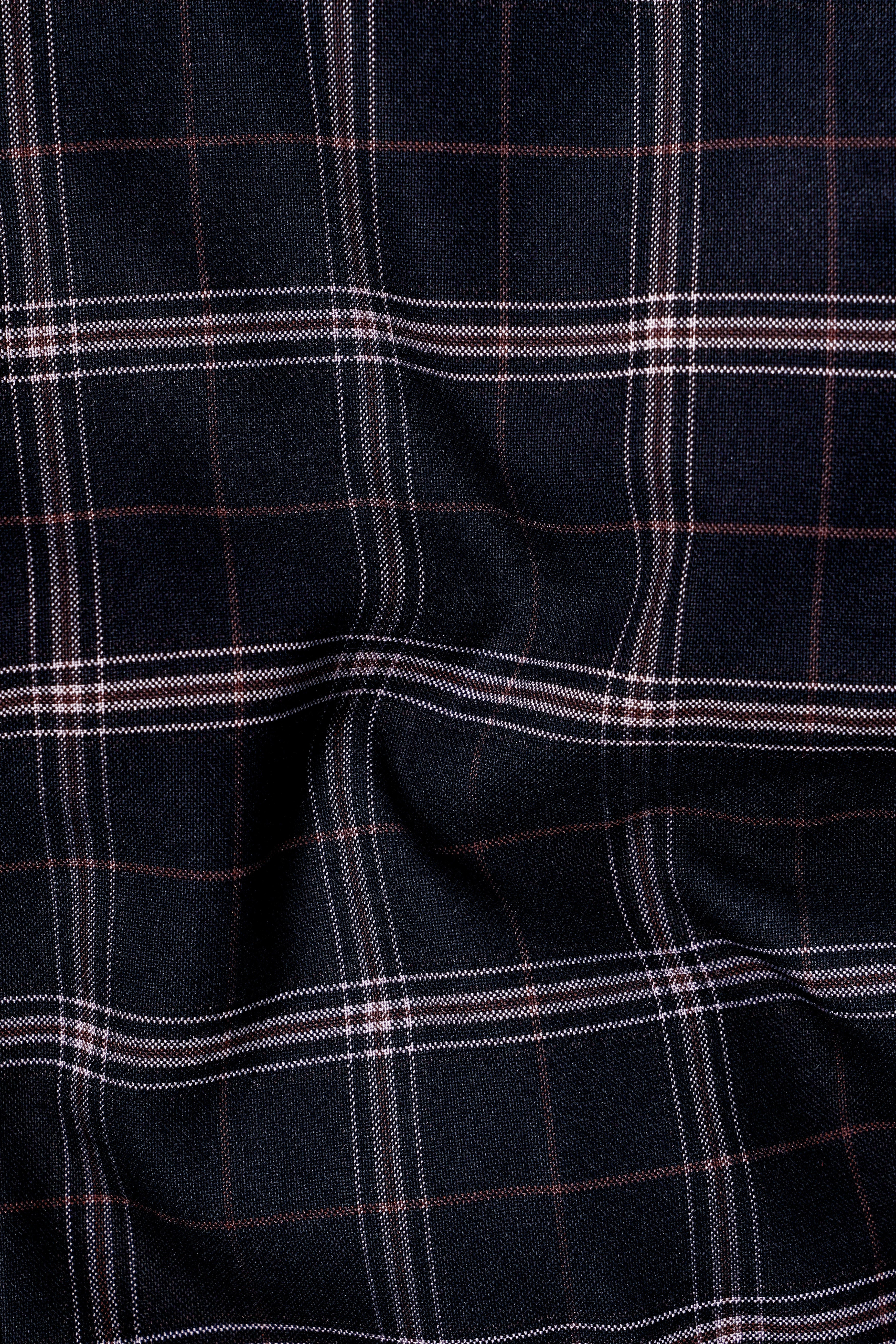 Mind Shaft Black Plaid Woolrich Waistcoat