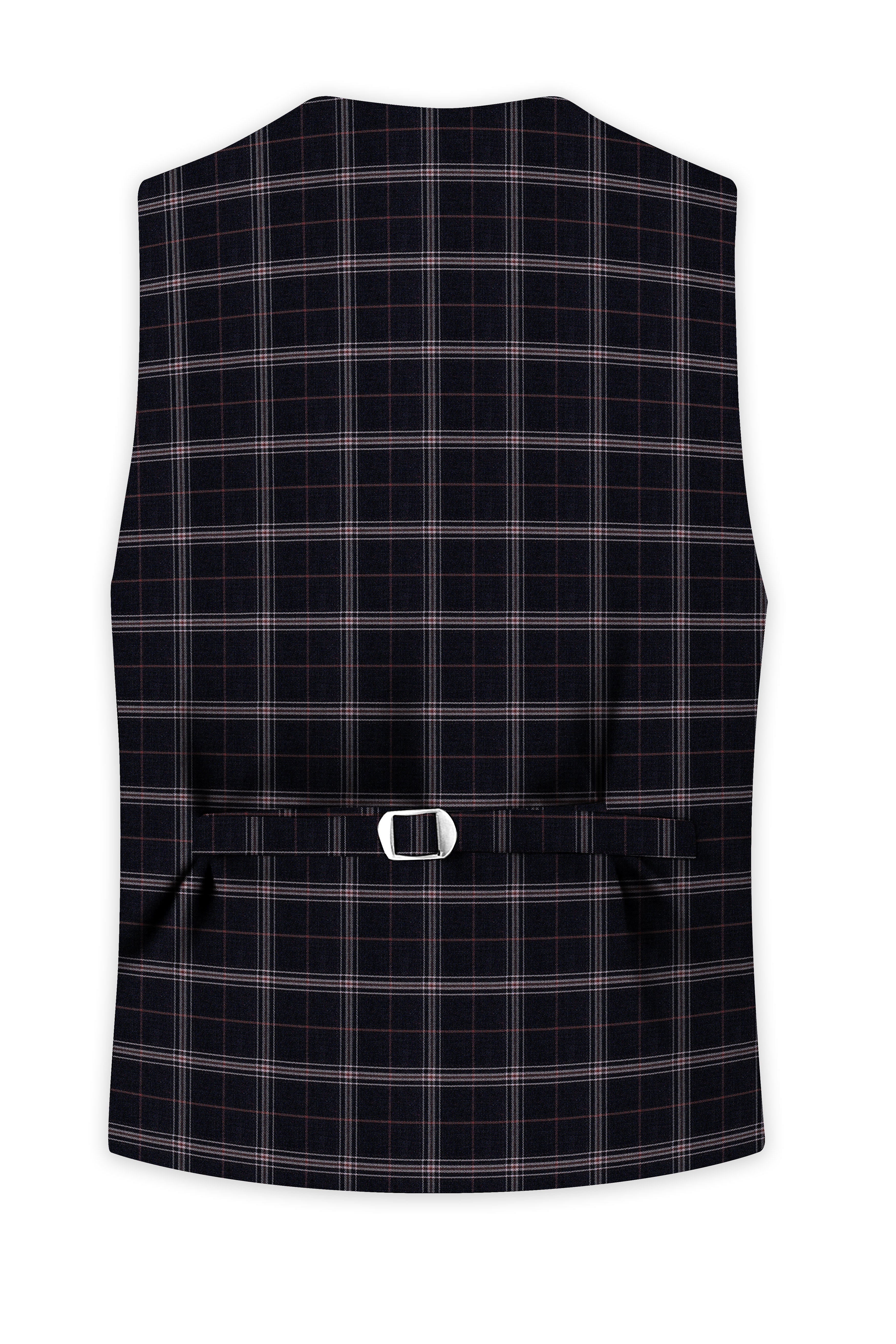 Mind Shaft Black Plaid Woolrich Waistcoat