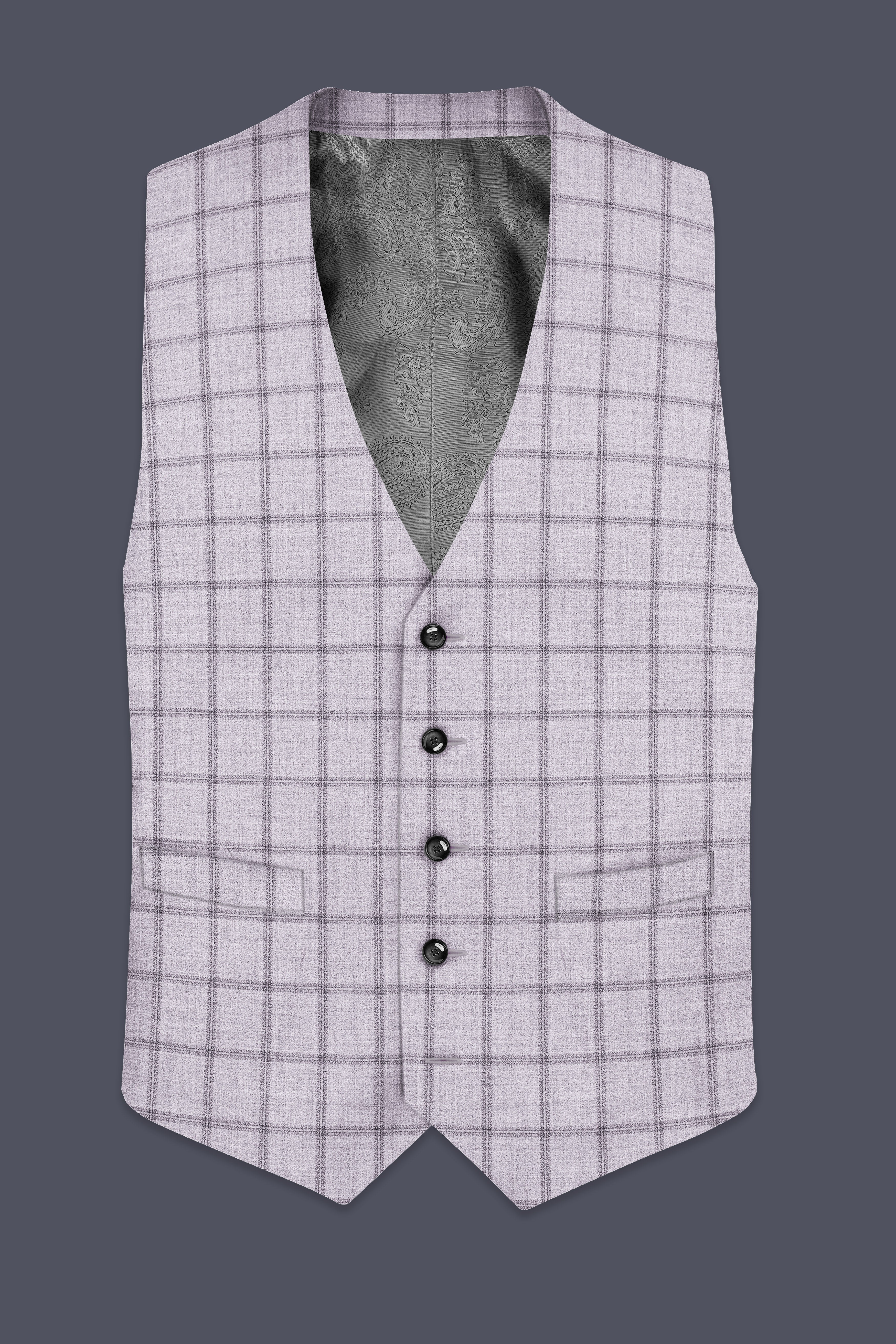 Concord Gray Plaid Waistcoat