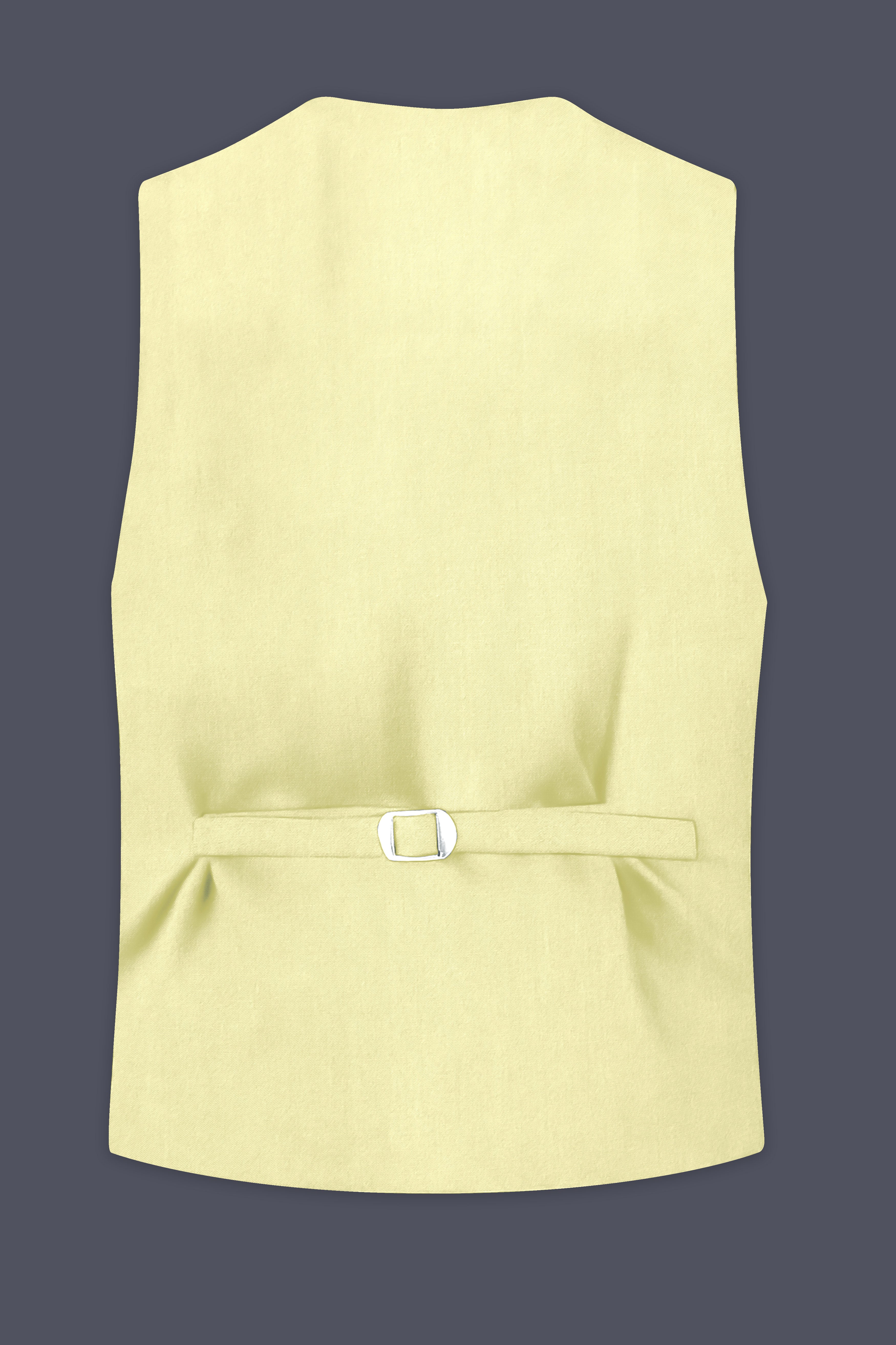 Maize Cream Stretchable Premium Cotton traveler Waistcoat