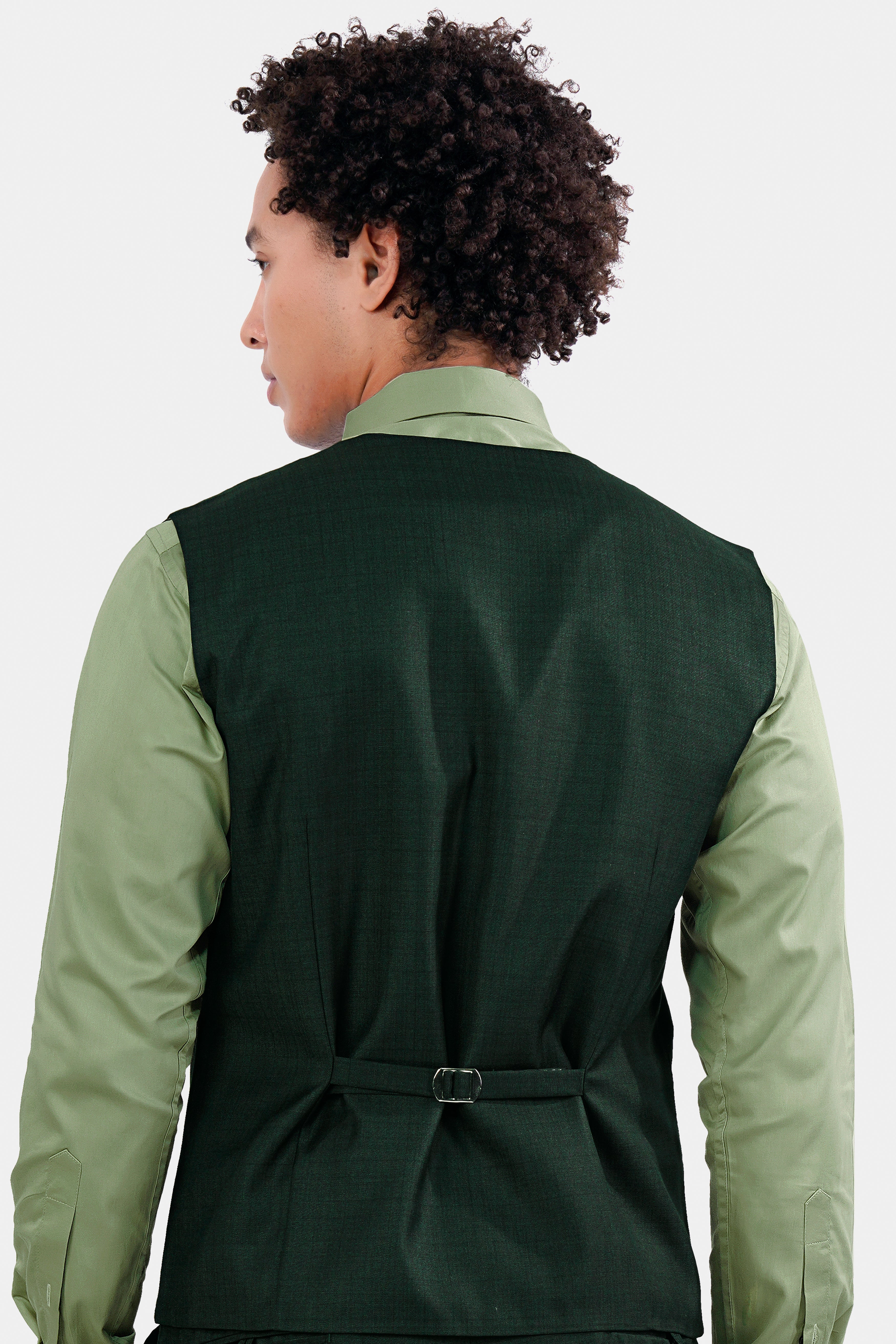 Gable Green Wool Rich Waistcoat V2901-36, V2901-38, V2901-40, V2901-42, V2901-44, V2901-46, V2901-48, V2901-50, V2901-01, V2901-54, V2901-56, V2901-58, V2901-60