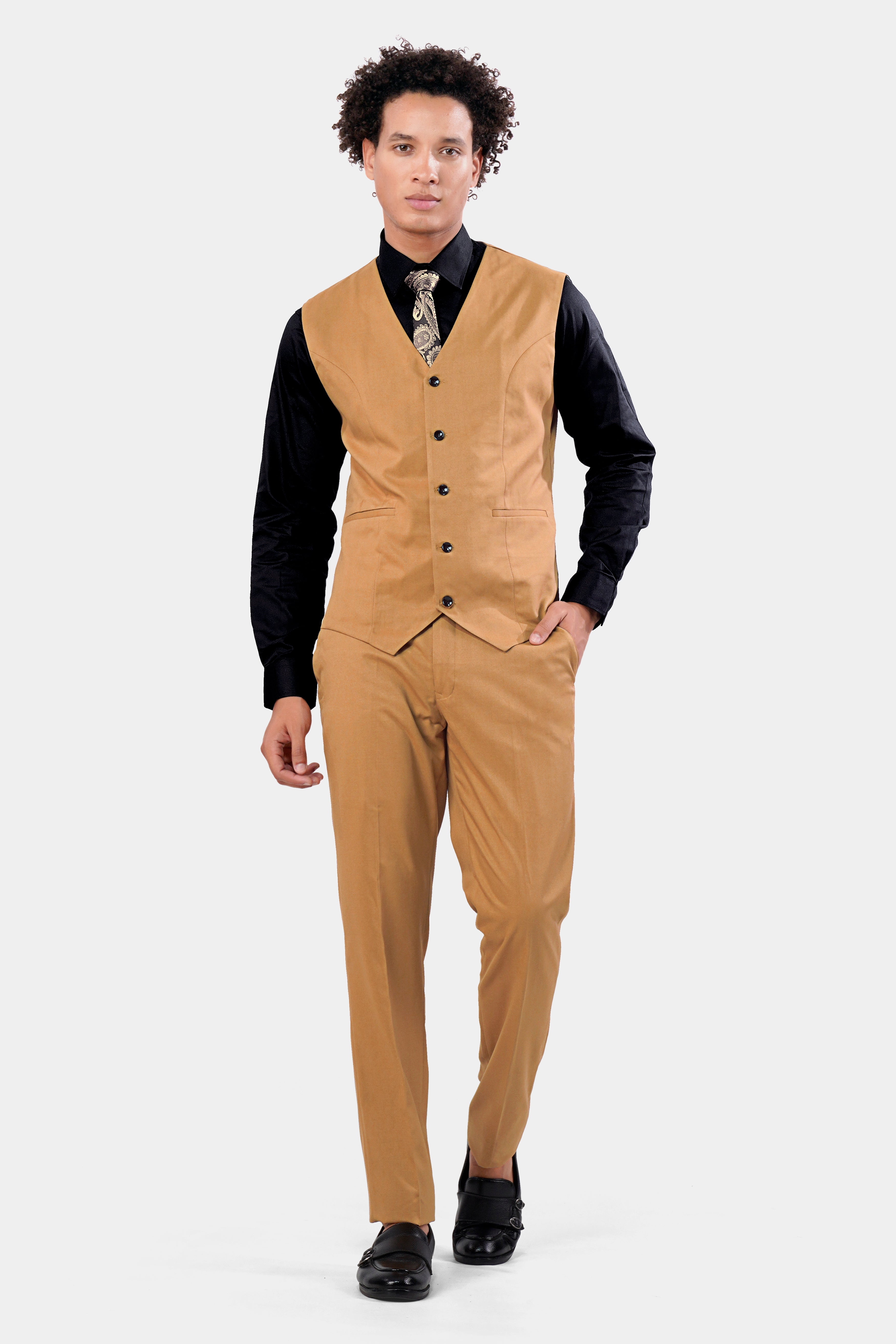 Twine Brown Dobby Textured Waistcoat V2924-36, V2924-38, V2924-40, V2924-42, V2924-44, V2924-46, V2924-48, V2924-50, V2924-24, V2924-54, V2924-56, V2924-58, V2924-60