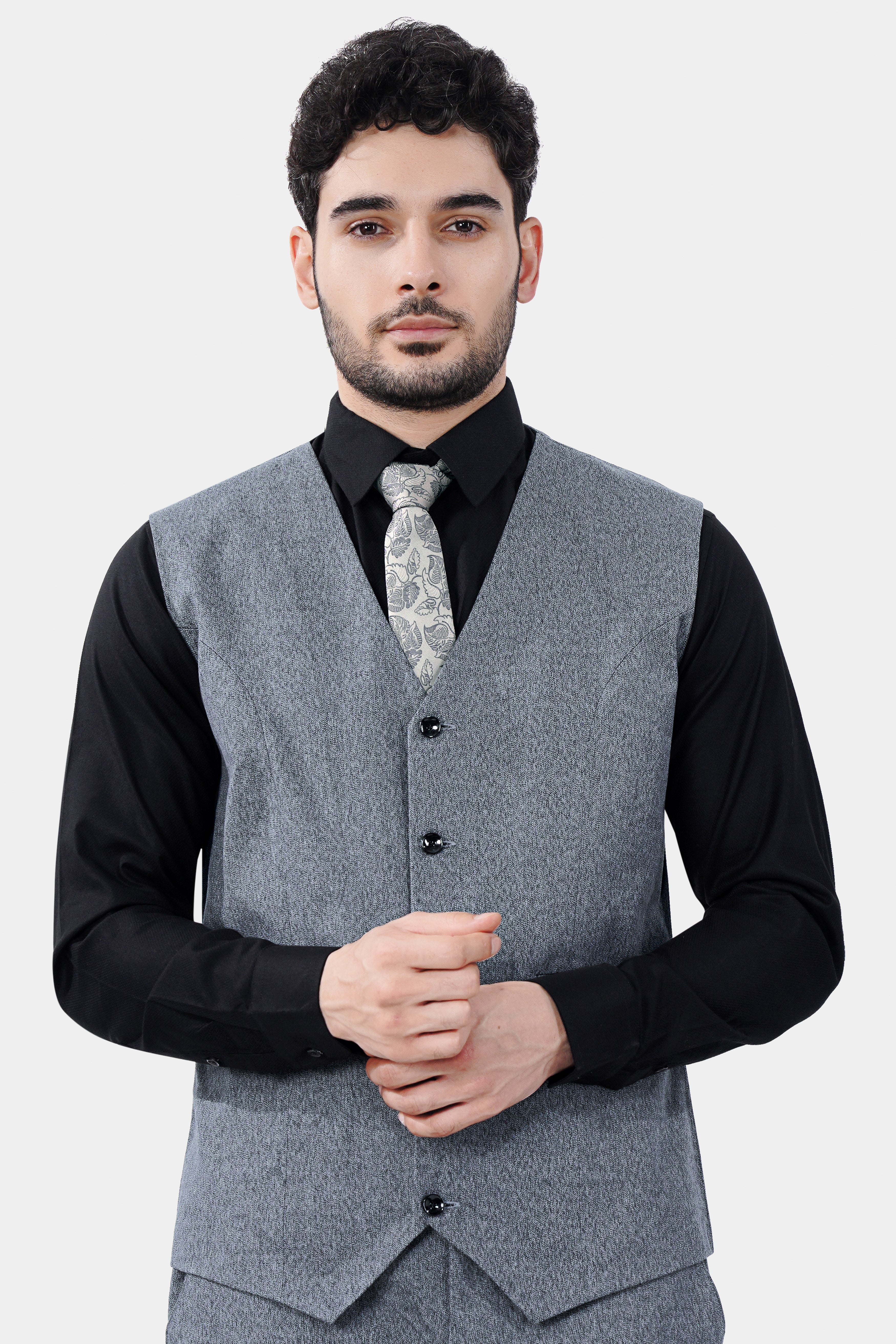 Marengo Gray Premium Cotton Waistcoat V2975-36, V2975-38, V2975-40, V2975-42, V2975-44, V2975-46, V2975-48, V2975-50, V2975-75, V2975-54, V2975-56, V2975-58, V2975-60