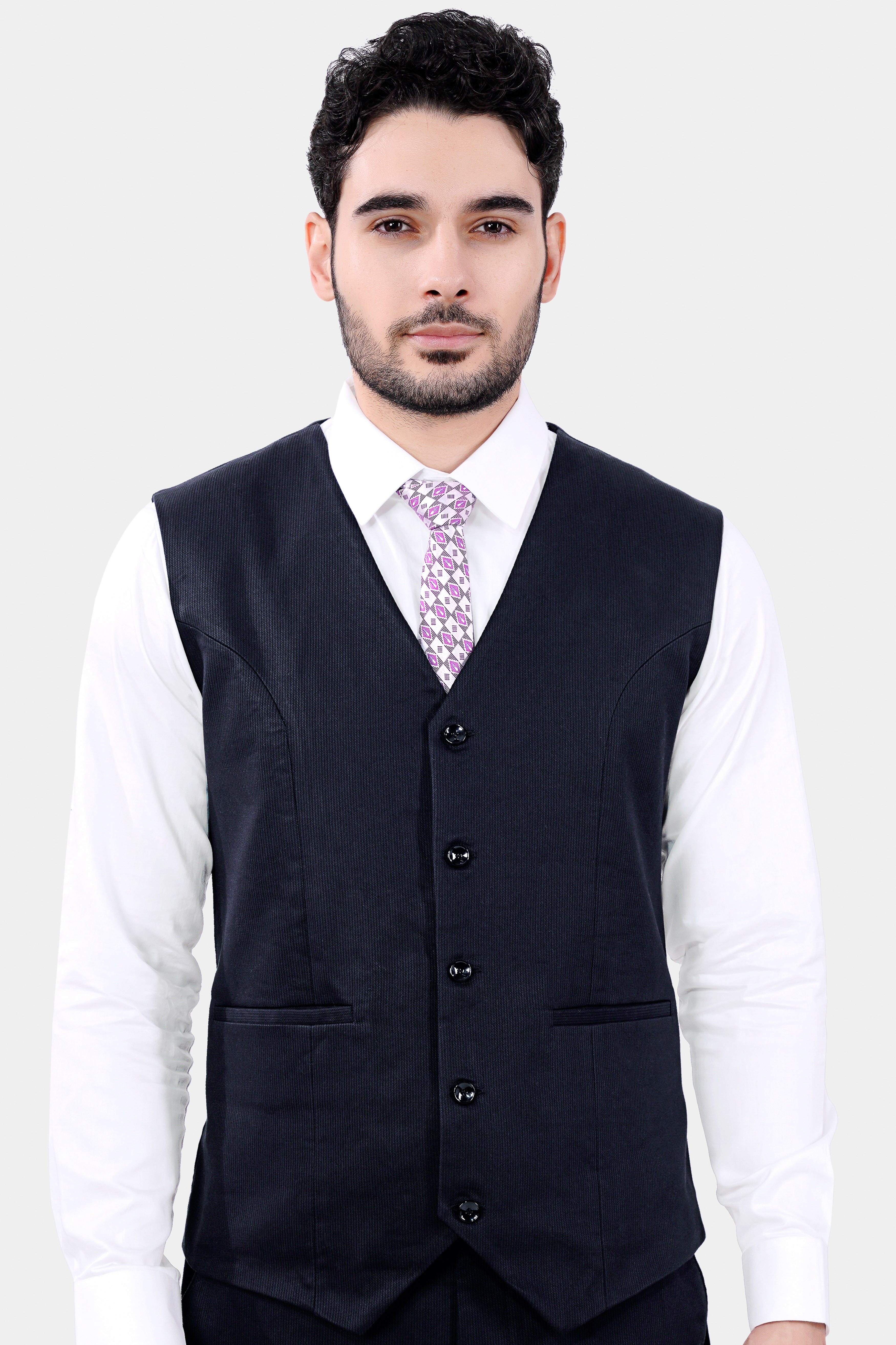 Haiti Blue Premium Cotton Corduroy Sports Waistcoat V3041-36, V3041-38, V3041-40, V3041-42, V3041-44, V3041-46, V3041-48, V3041-50, V3041-41, V3041-54, V3041-56, V3041-58, V3041-60