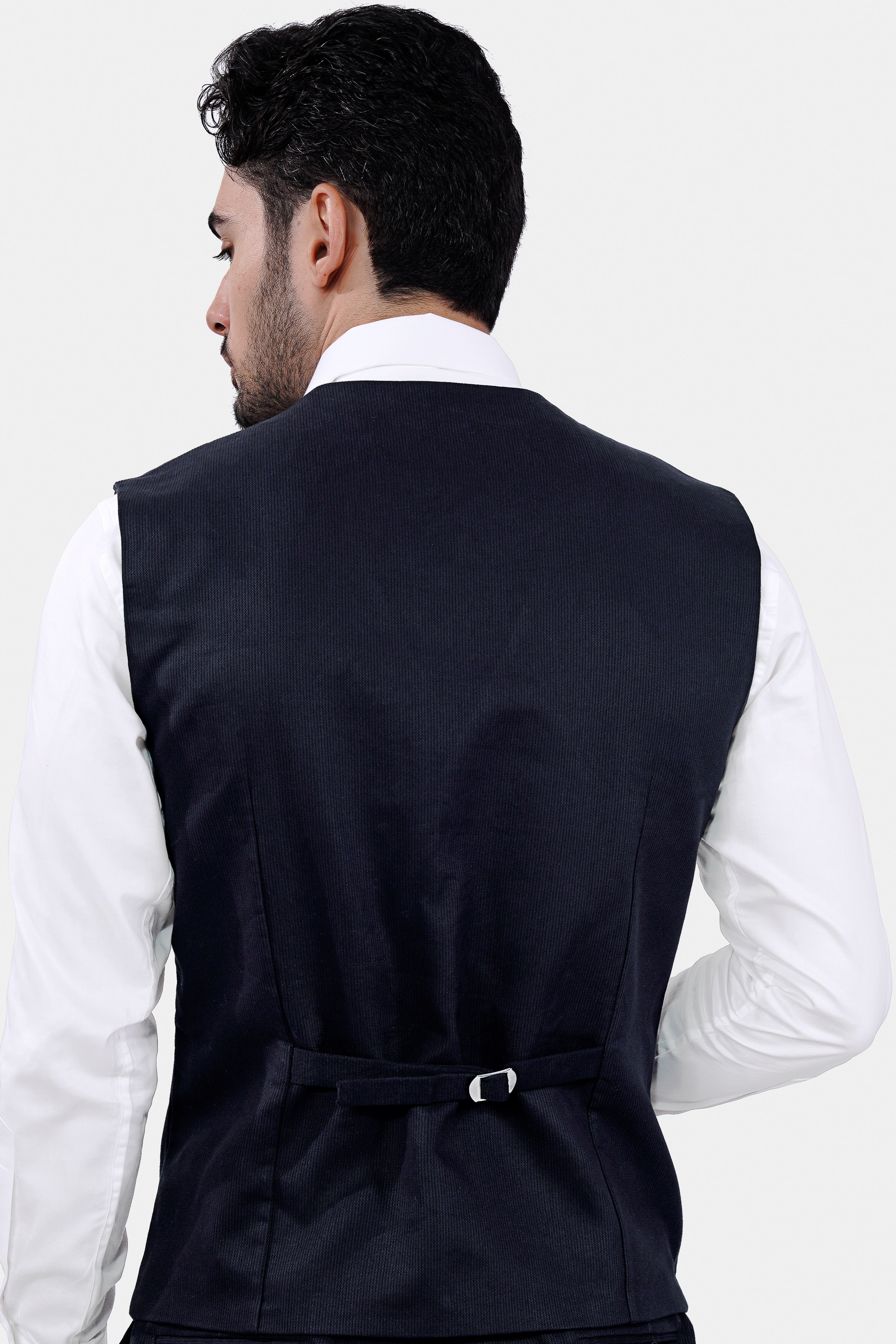 Haiti Blue Premium Cotton Corduroy Sports Waistcoat V3041-36, V3041-38, V3041-40, V3041-42, V3041-44, V3041-46, V3041-48, V3041-50, V3041-41, V3041-54, V3041-56, V3041-58, V3041-60