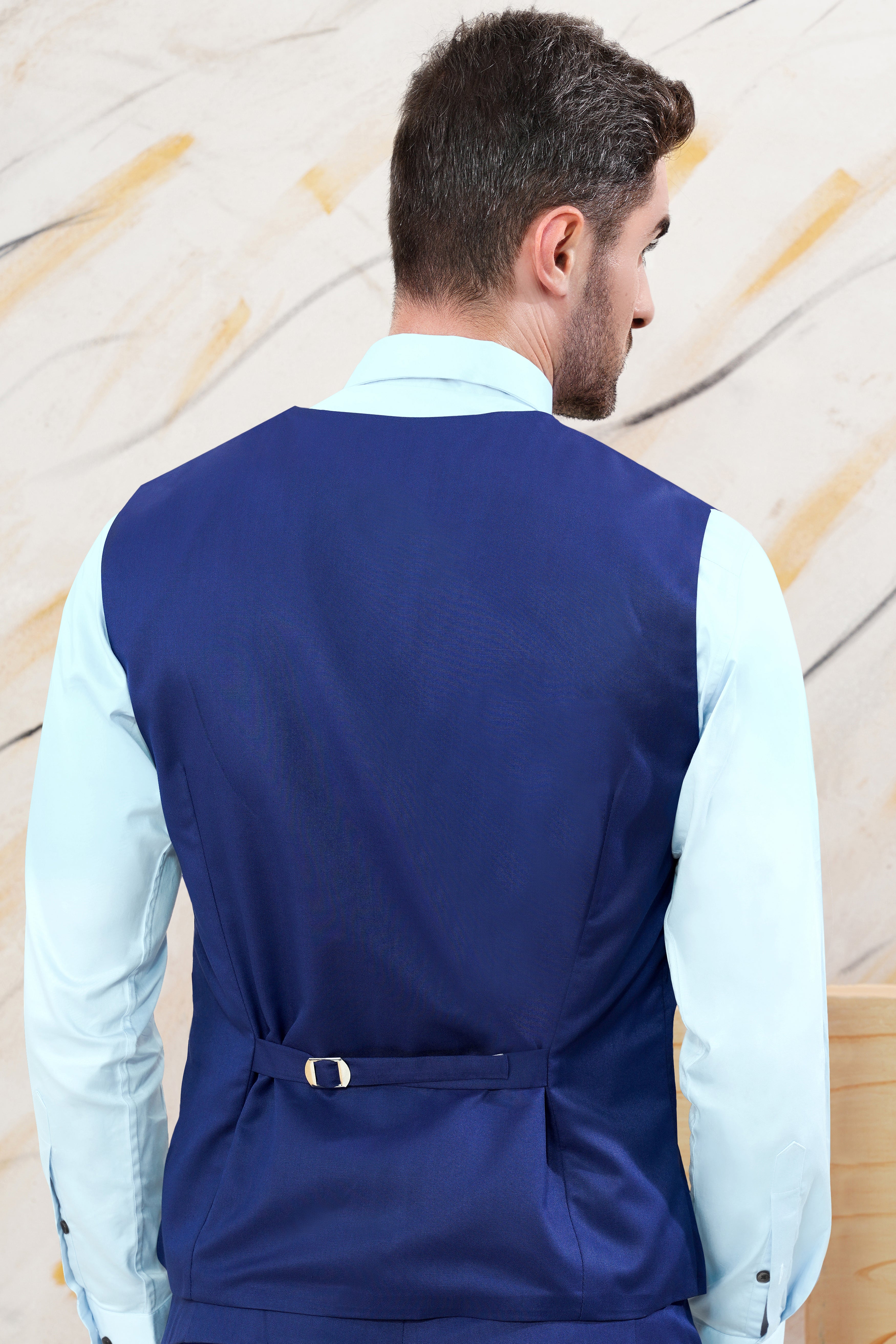 Admiral Blue Wool Rich Waistcoat V3057-36, V3057-38, V3057-40, V3057-42, V3057-44, V3057-46, V3057-48, V3057-50, V3057-57, V3057-54, V3057-56, V3057-58, V3057-60