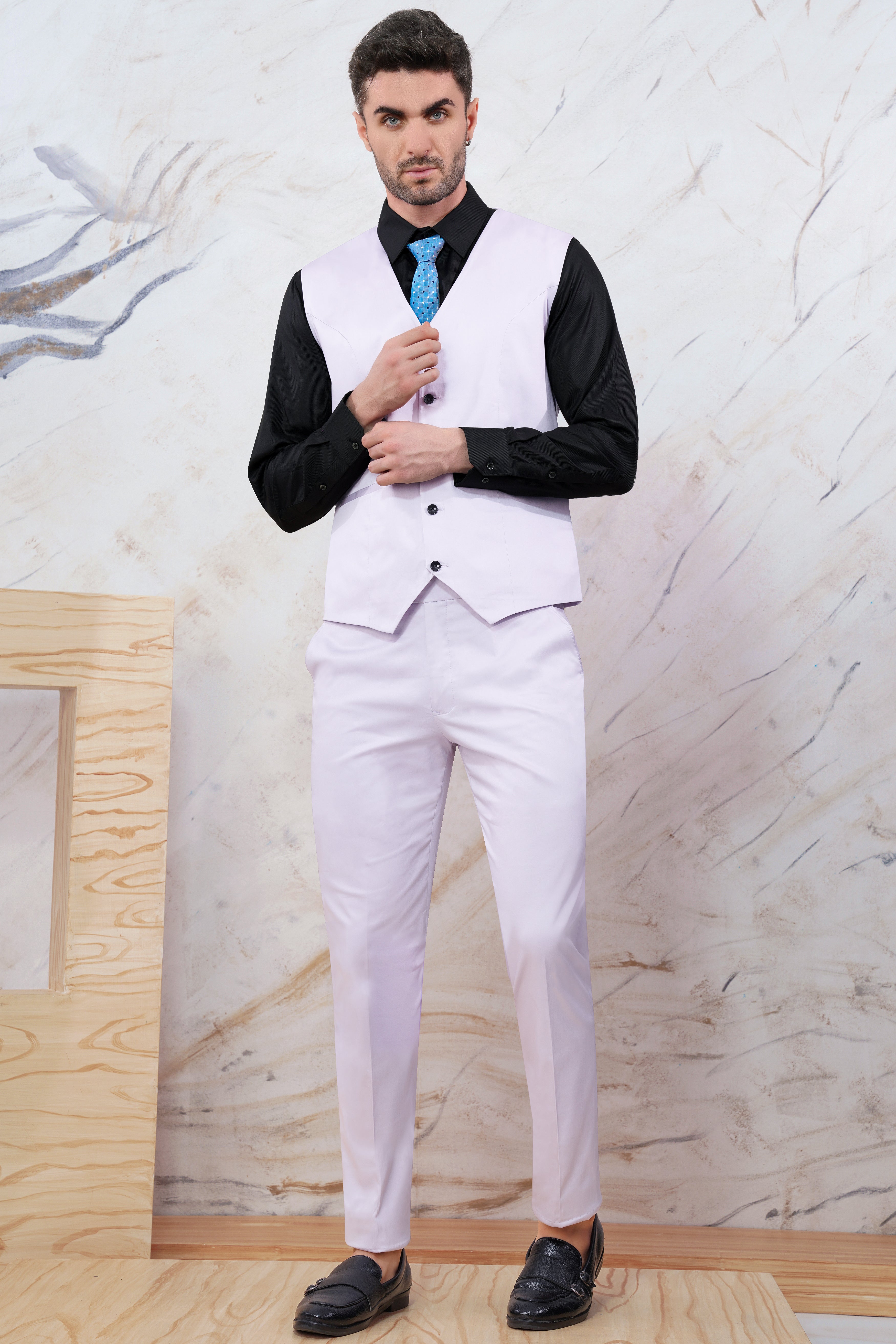 Snuff Lavender Premium Cotton Waistcoat