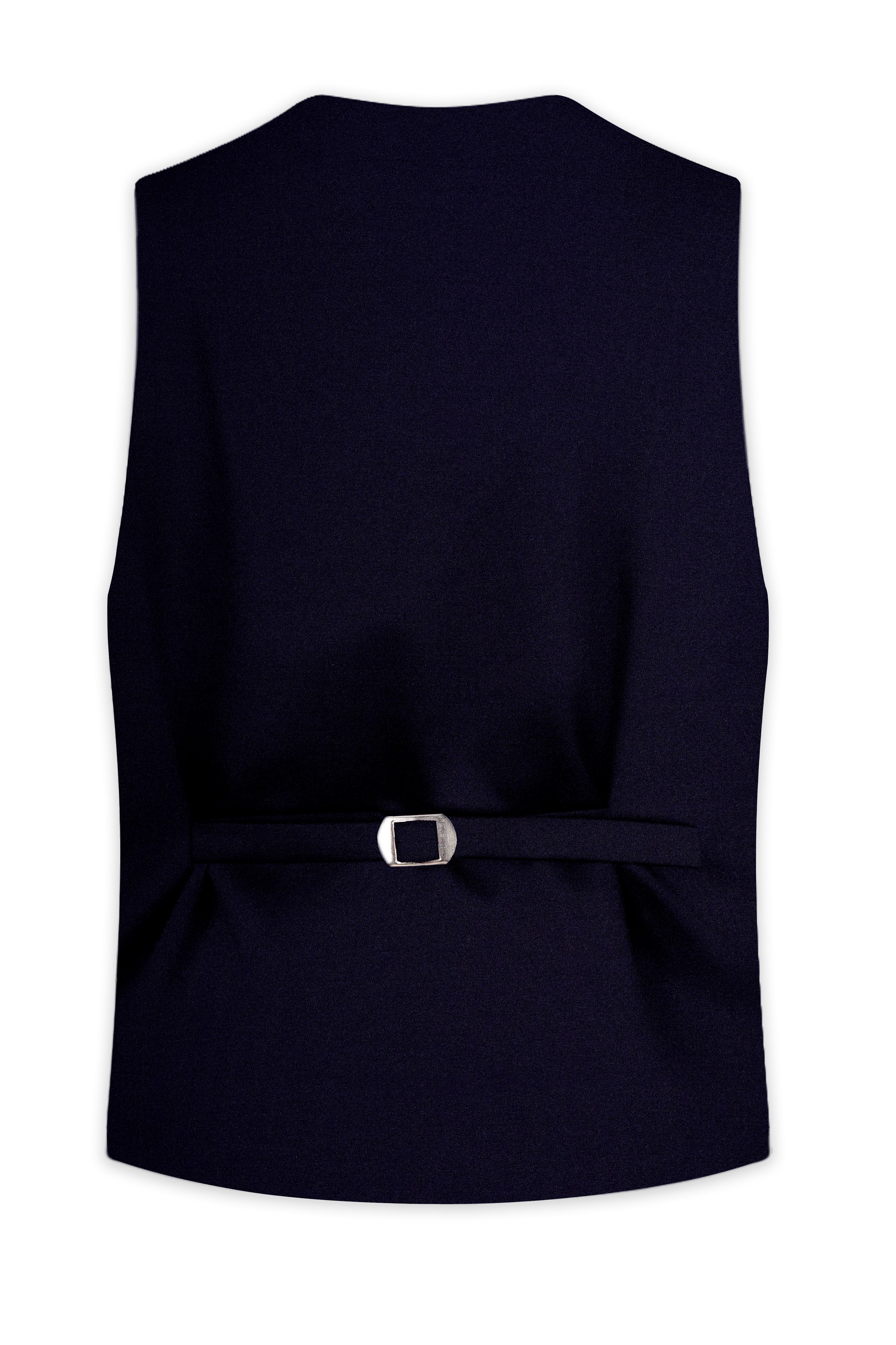 Vistaro-Korean Blue (The Best Blue We have) Wool Rich Stretchable Traveler Waistcoat