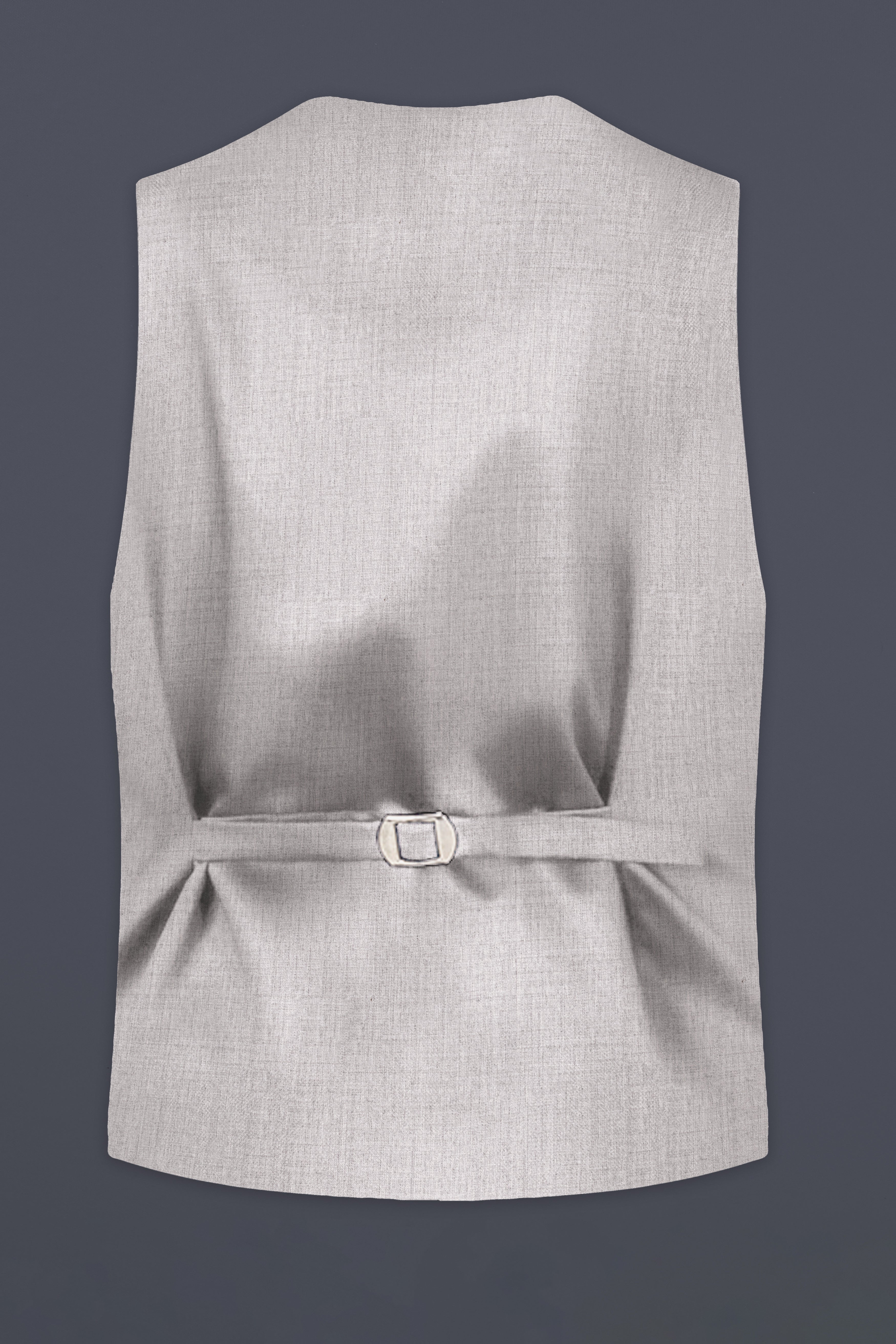 Martini Cream Textured Wool Rich Waistcoat