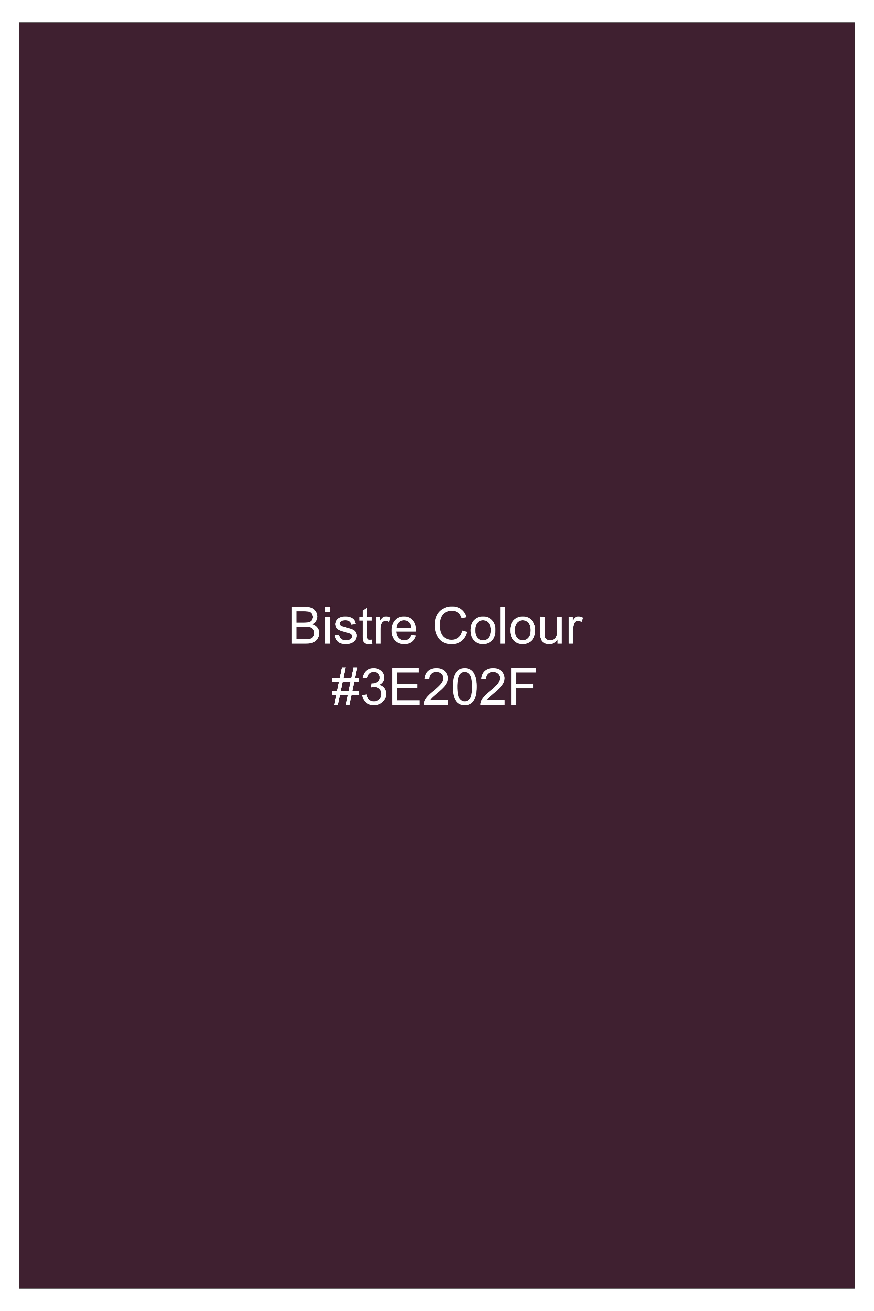 Merlot-Bistre Wine Maroon Solid Wool Rich Stretchable Waistcoat