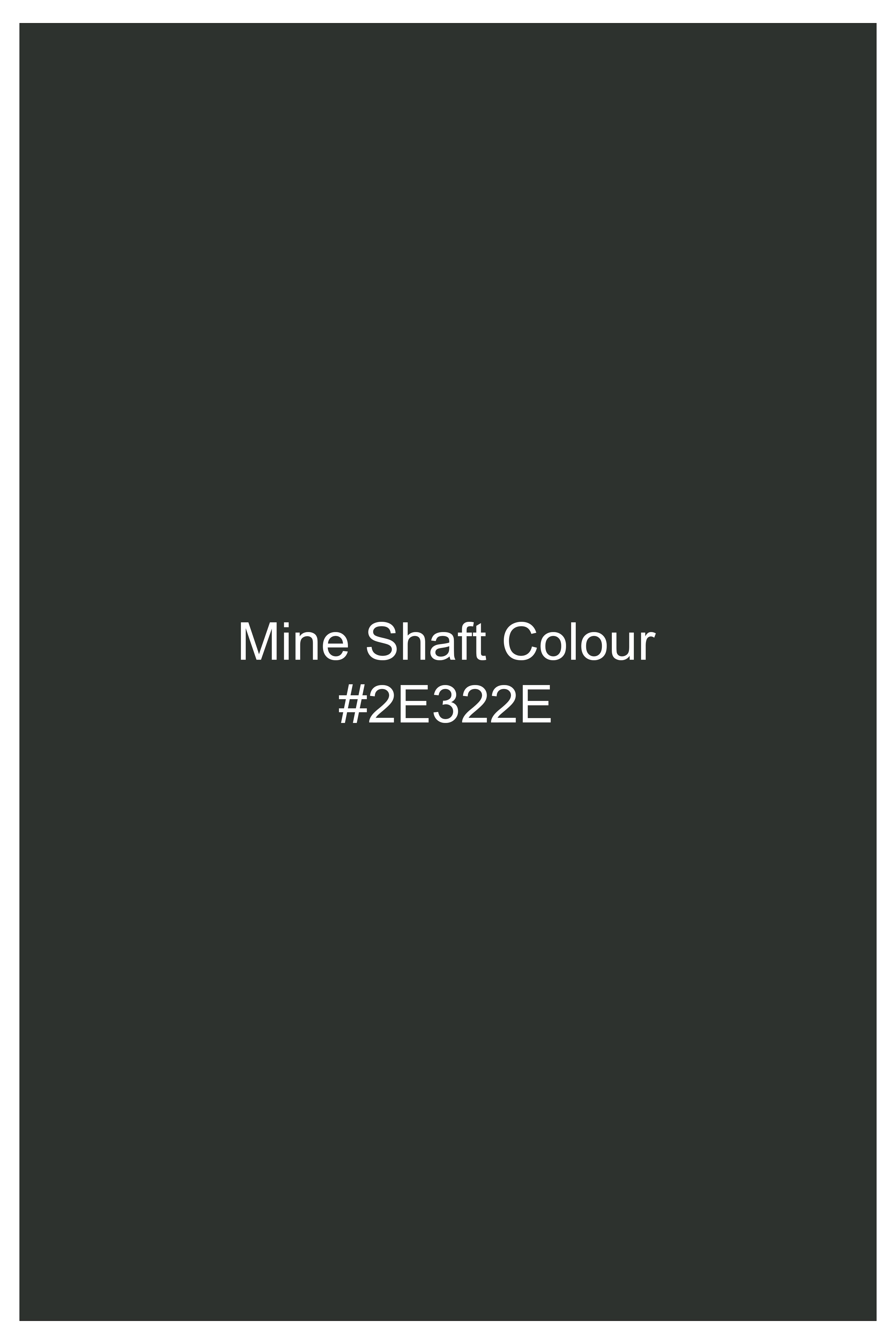 Shafton-Mine Shaft Green Solid Wool Rich Stretchable Waistcoat
