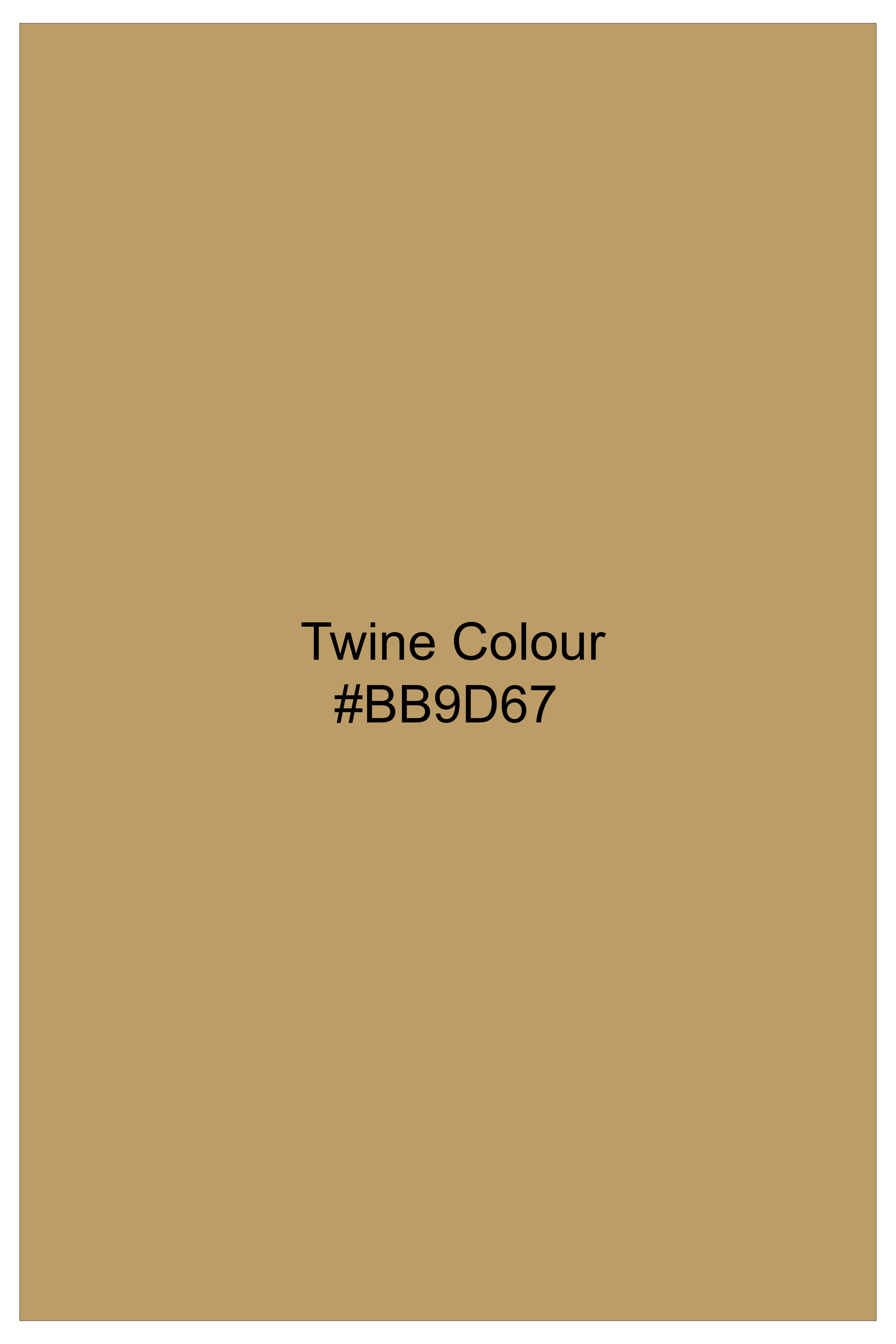 Sepia-Twine Brown Solid Wool Rich Stretchable Waistcoat