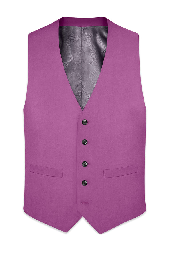 Rosvoy-Trendy Pink Wool Rich Stretchable Waistcoat