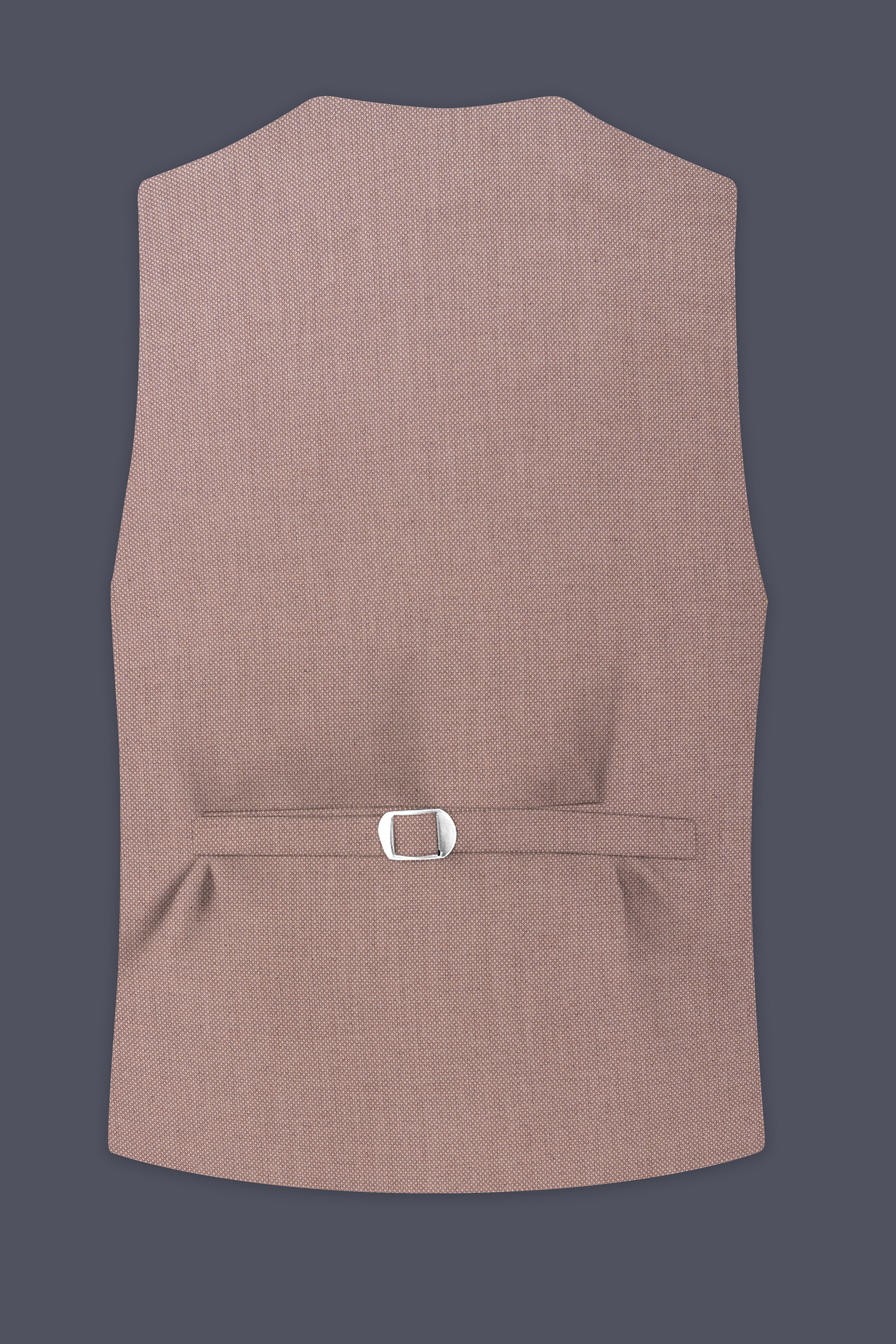 Velbrun-Zorba Brown Textured Wool Rich Waistcoats