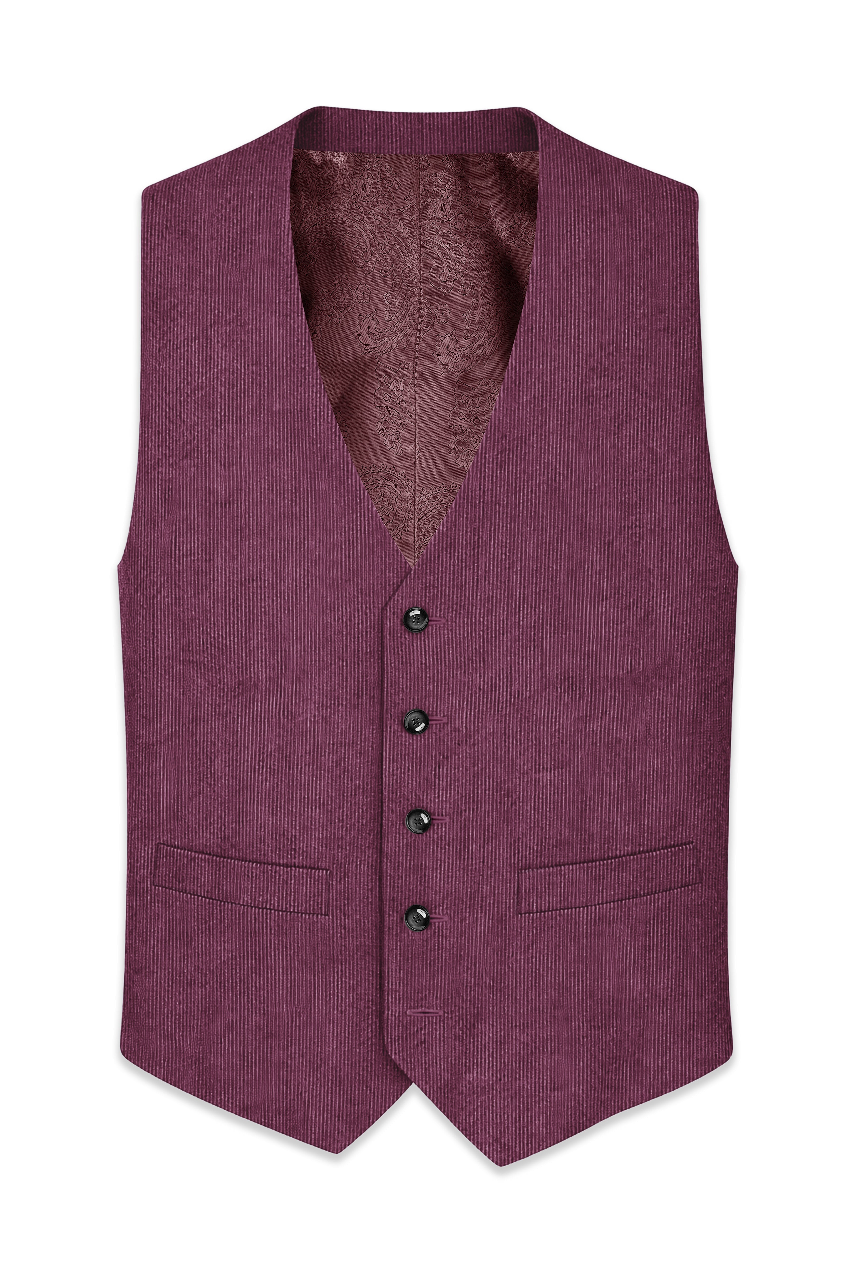 Roselux-Cosmic Pink Corduroy Premium Waistcoat
