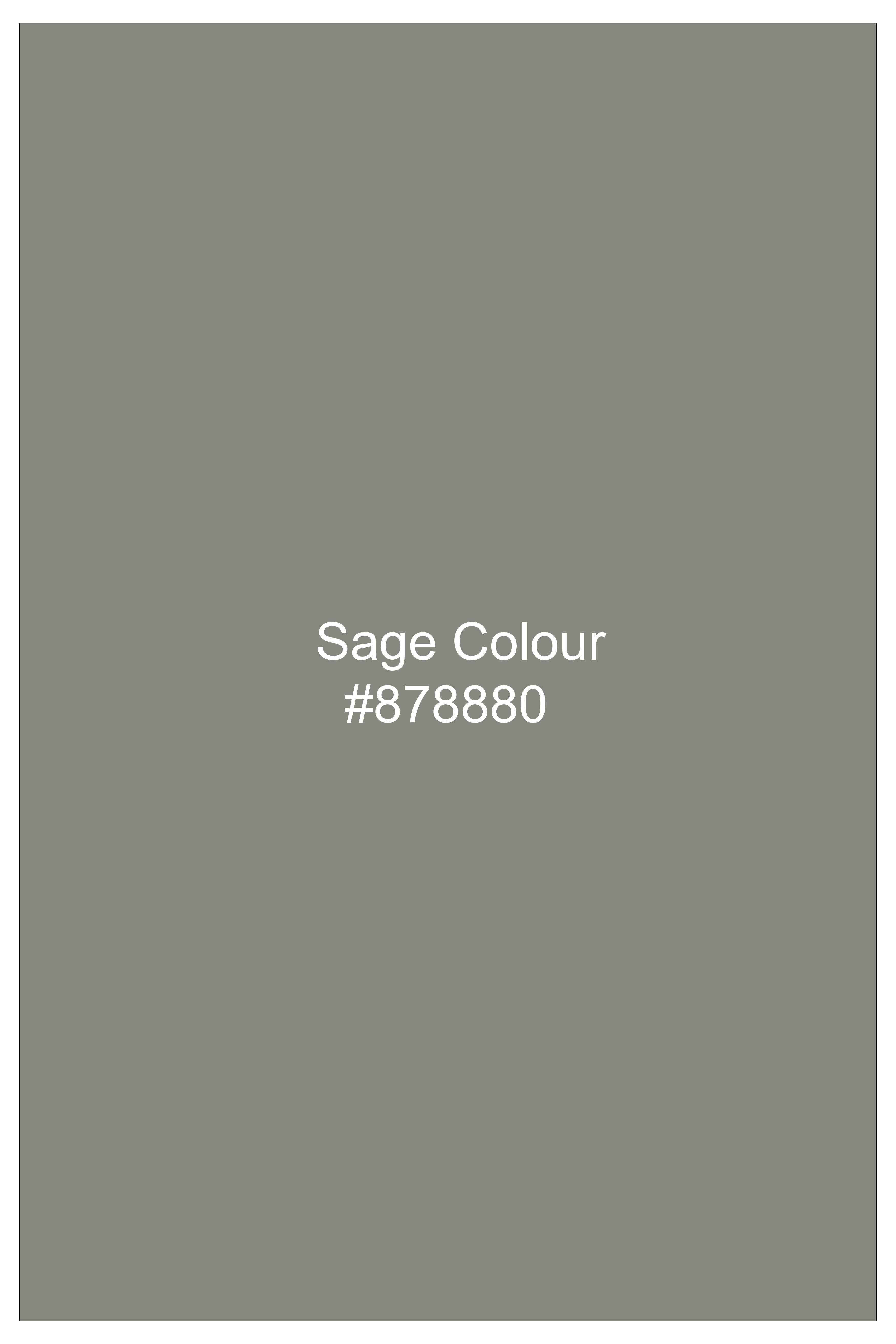 Verdure-Sage Green Wool Rich Waistcoat