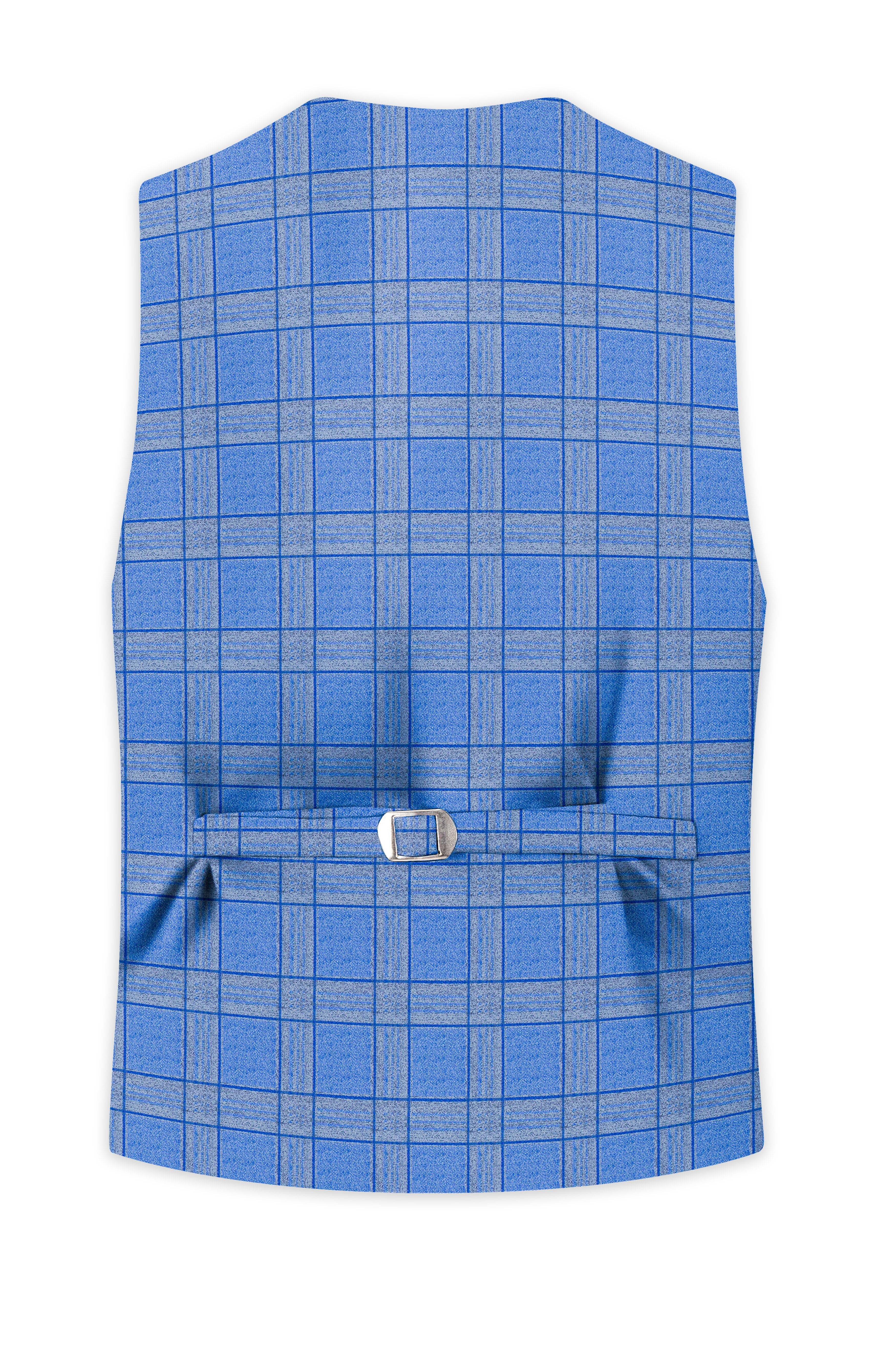 Mariner-Danube Blue Wool Blend Waistcoat