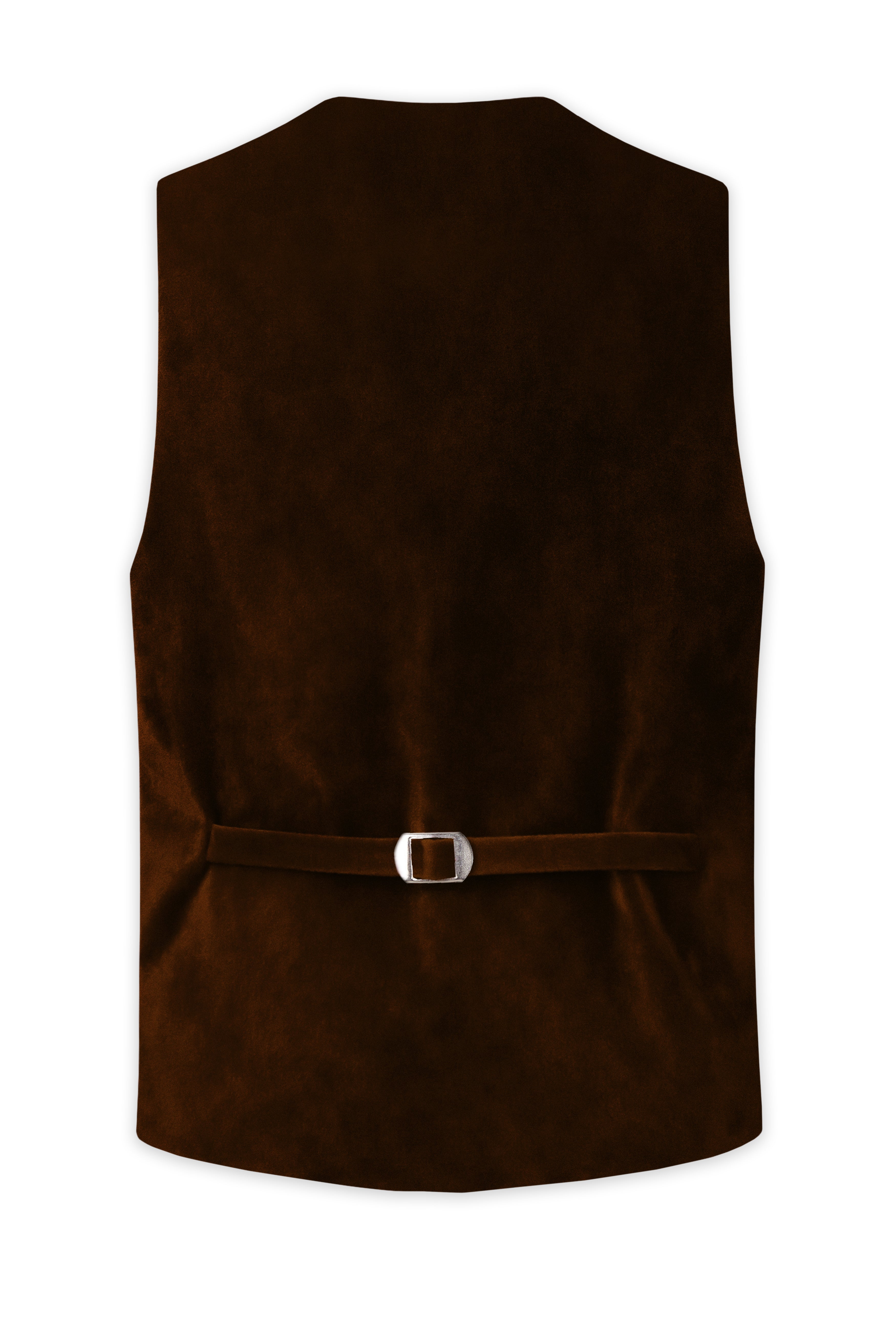 Torvex-Creole Brown Velvet Waistcoat