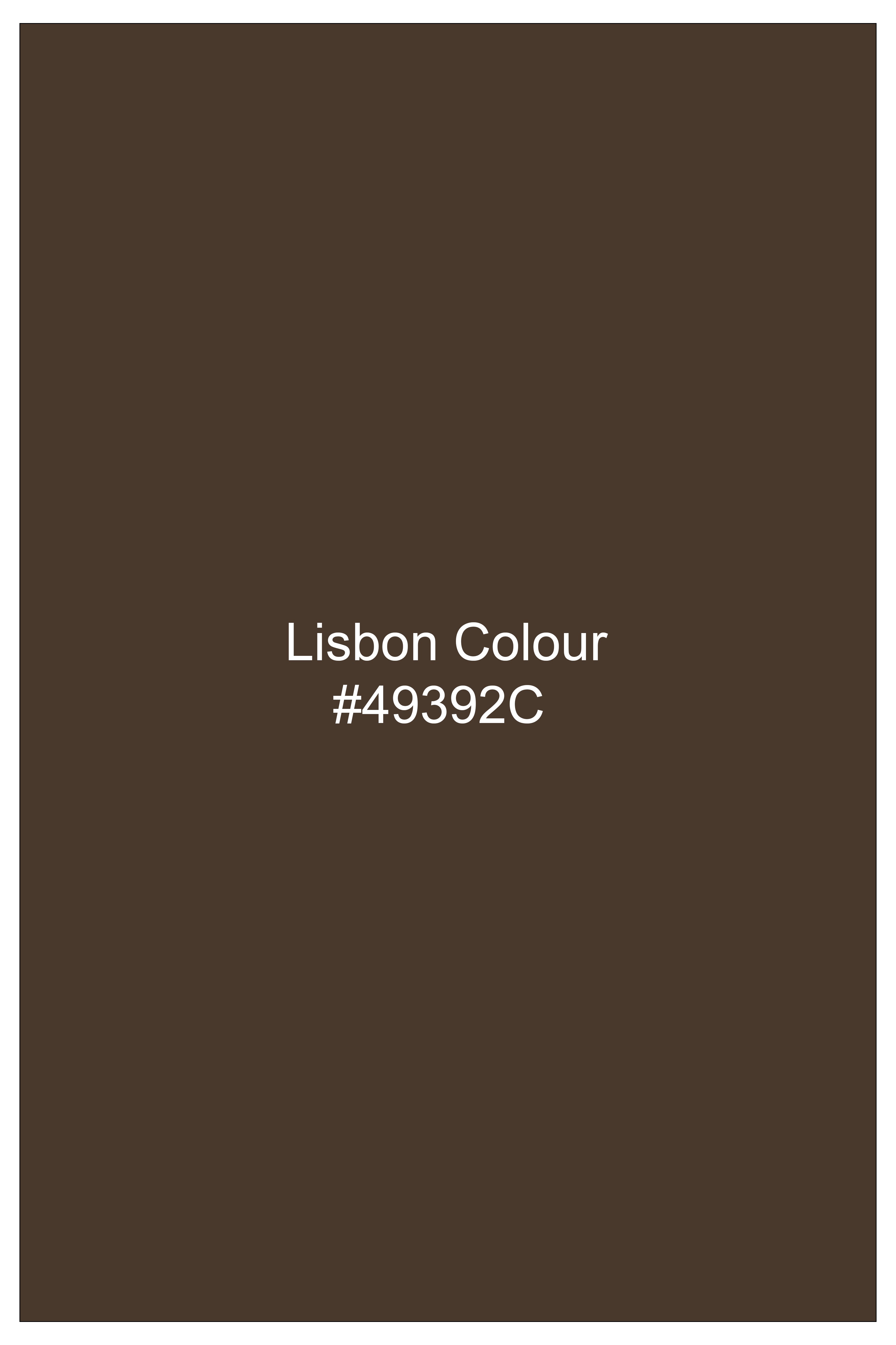 Prestige-Lisbon Brown Wool Rich Slight Stretch Waistcoat
