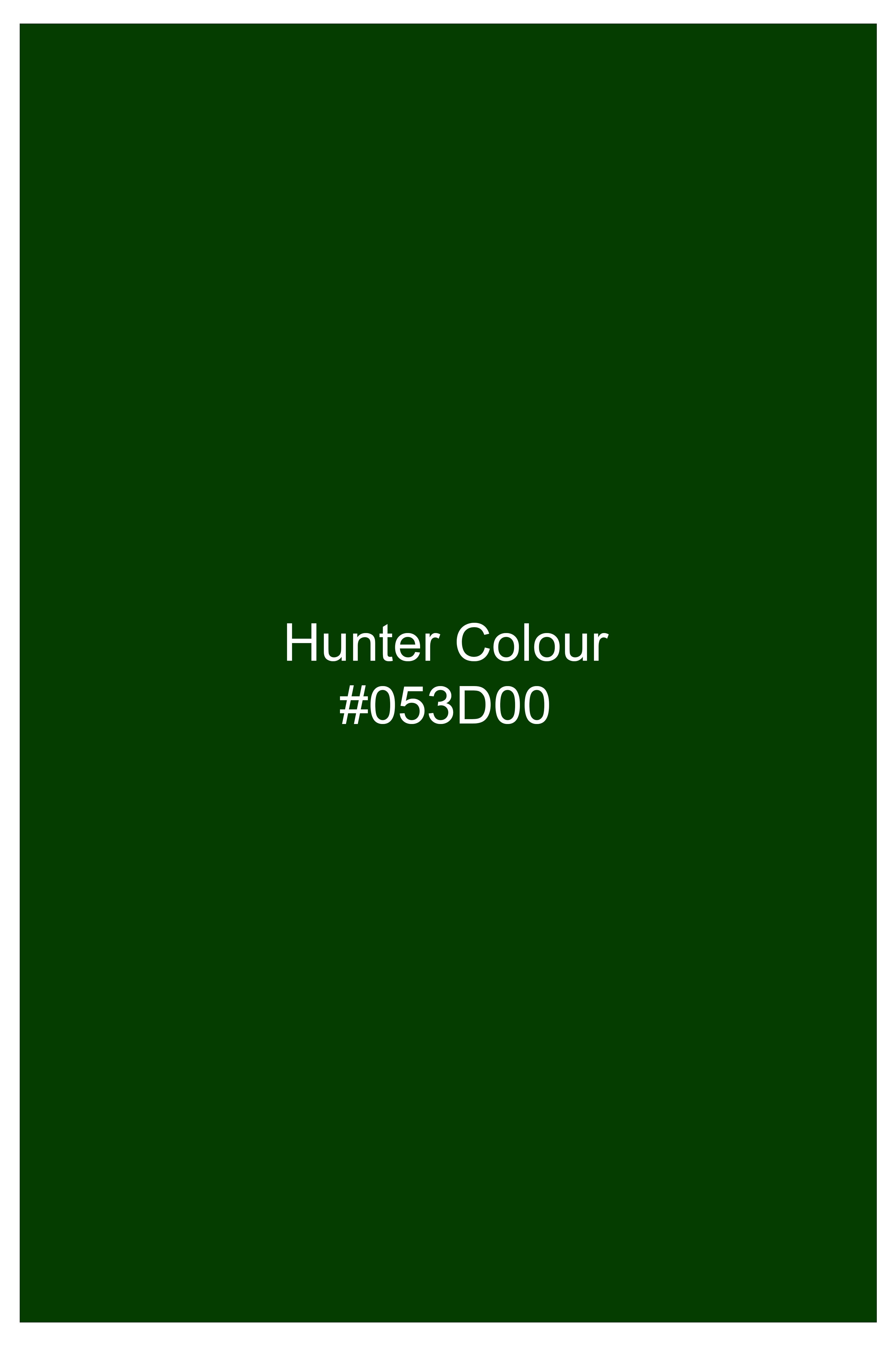 Viridian-Hunter Green Velvet Waistcoat
